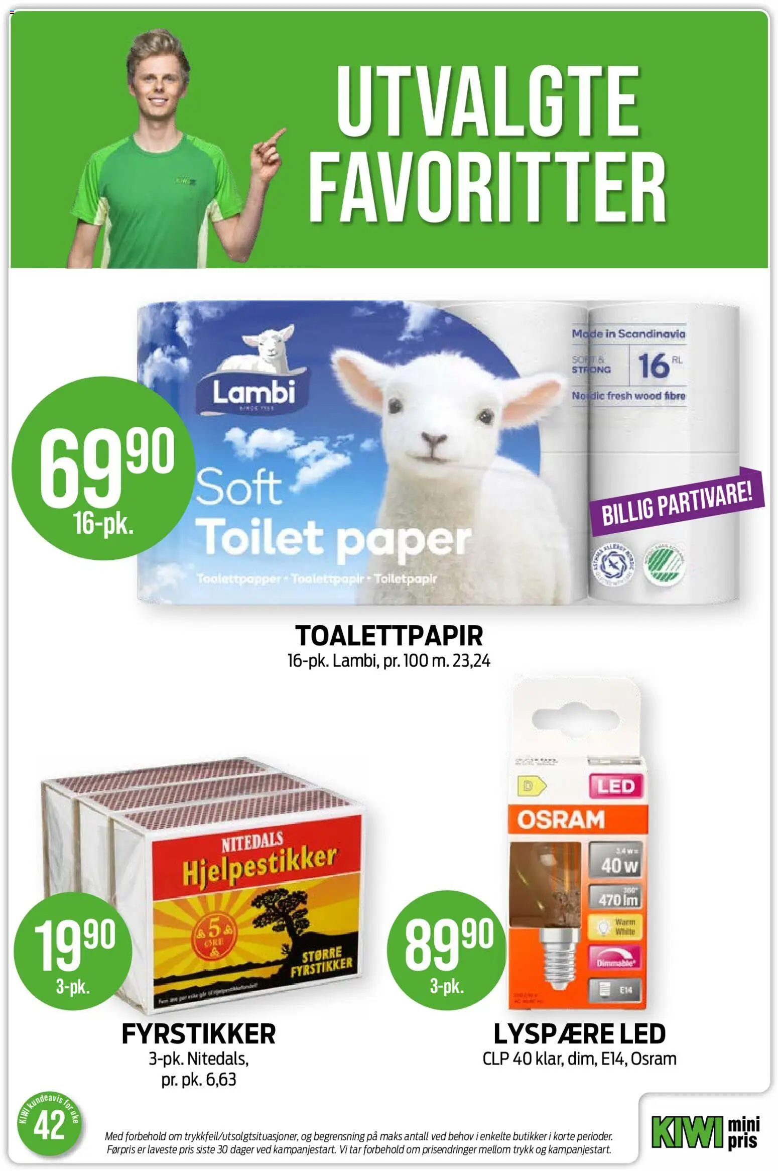 {H1} | Side: 26 | Produkter: Toalettpapir, Kiwi, Ved