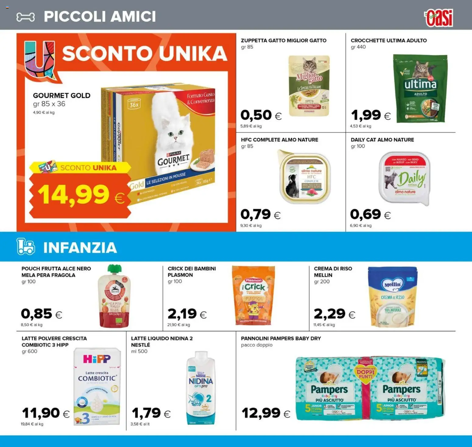 Volantino Oasi del 07.05.2026 | Pagina: 27 | Prodotti: Pannolini, Riso, Latte, Pampers