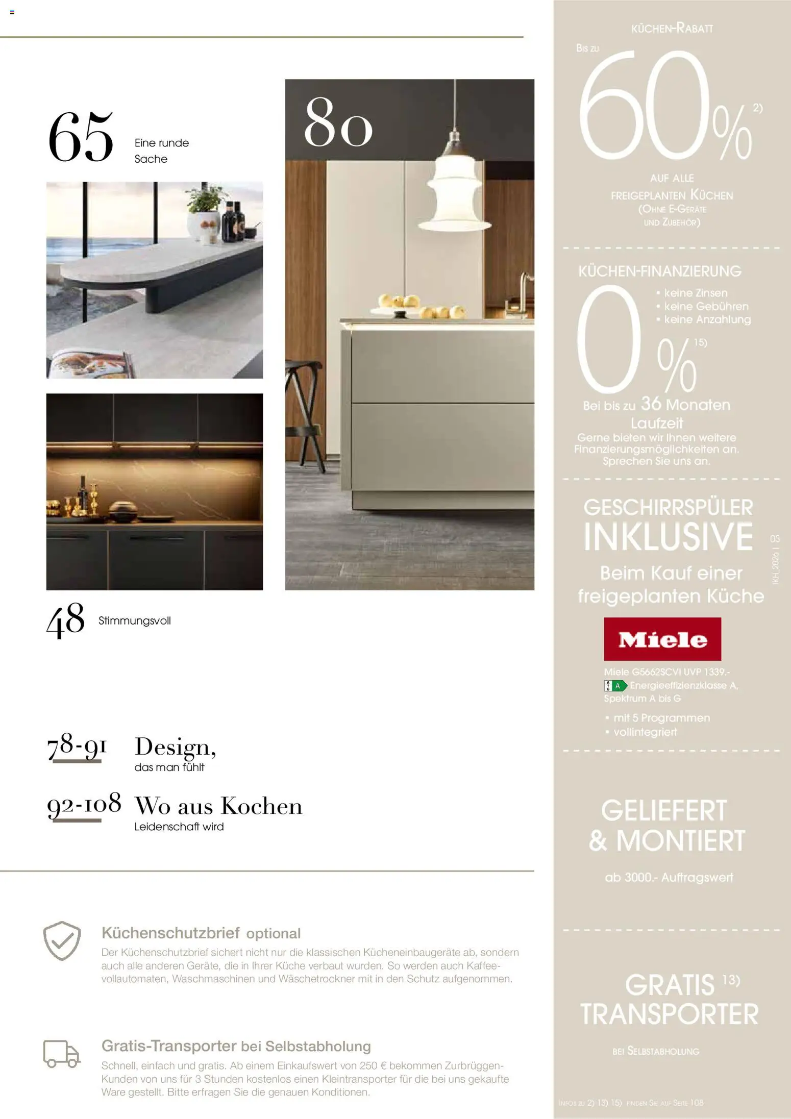 Zurbrüggen Küchen Journal – gültig ab 27.05.2026 | Seite: 3 | Produkte: Miele, Geschirrspüler, Kaffee, Küche