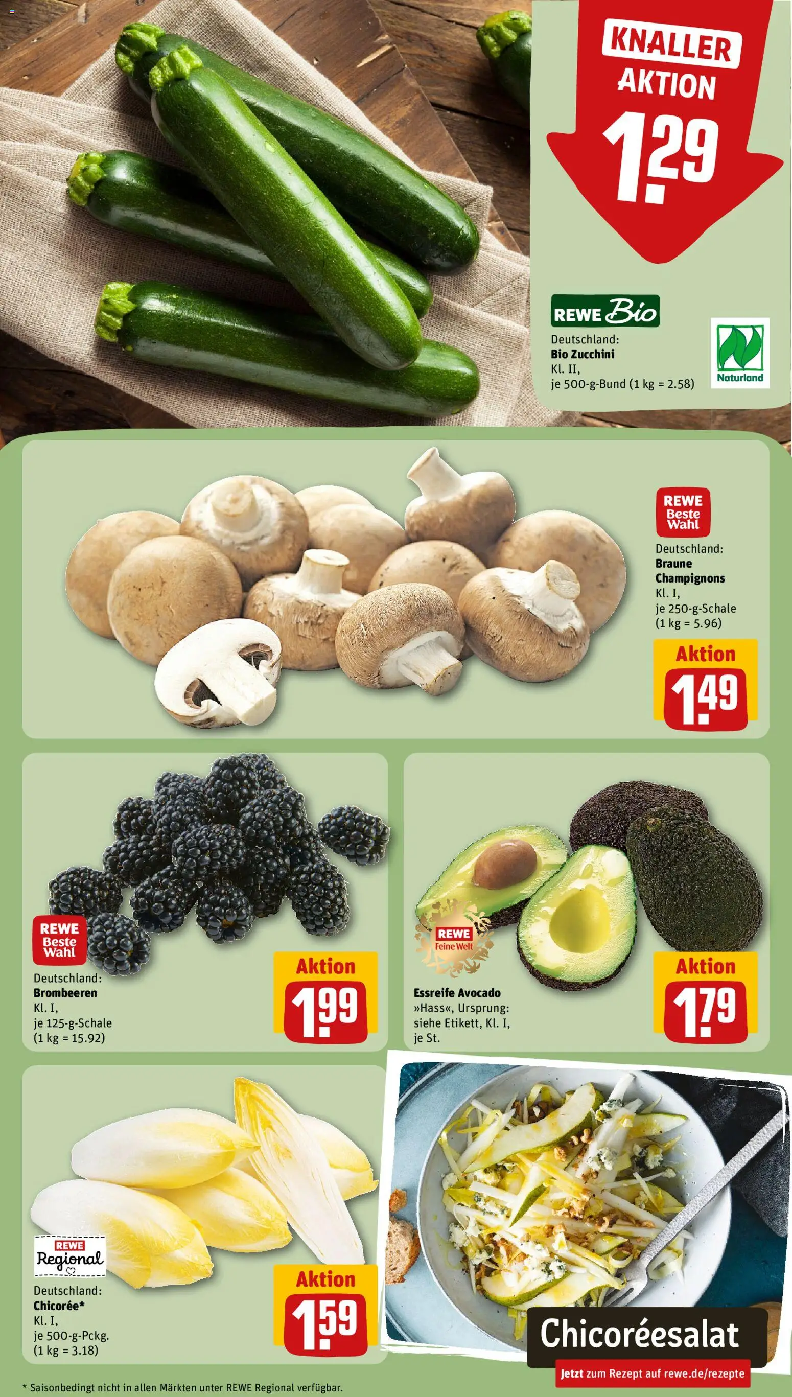 Rewe ihr Kaufpark Prospekt – gültig ab 17.08.2026 | Seite: 5 | Produkte: Avocado, Champignons, Zucchini