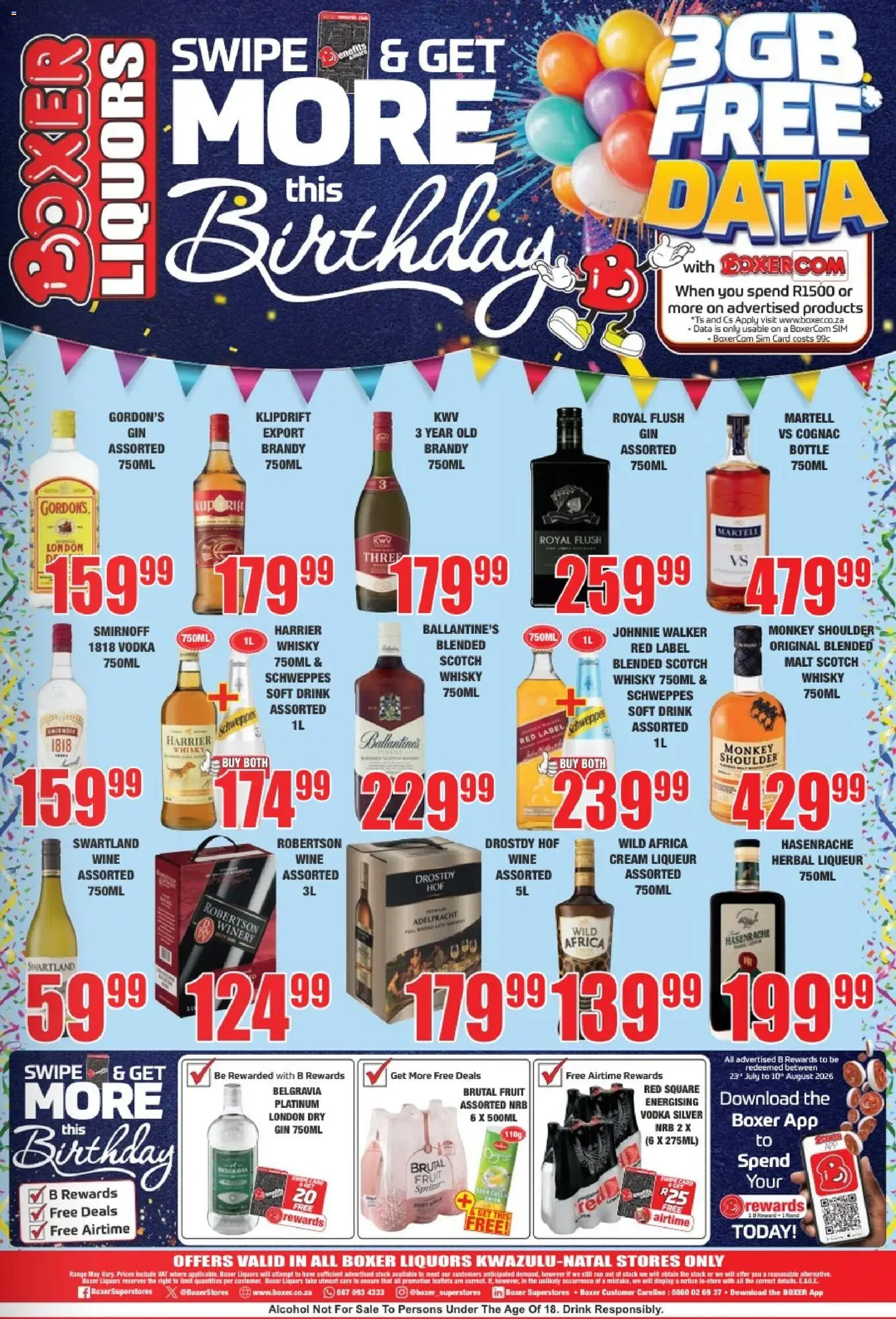 New Boxer catalogue – valid from 09/07/2026 | Page: 3 | Products: Data, Sim, Fruit, Ensalada de quino