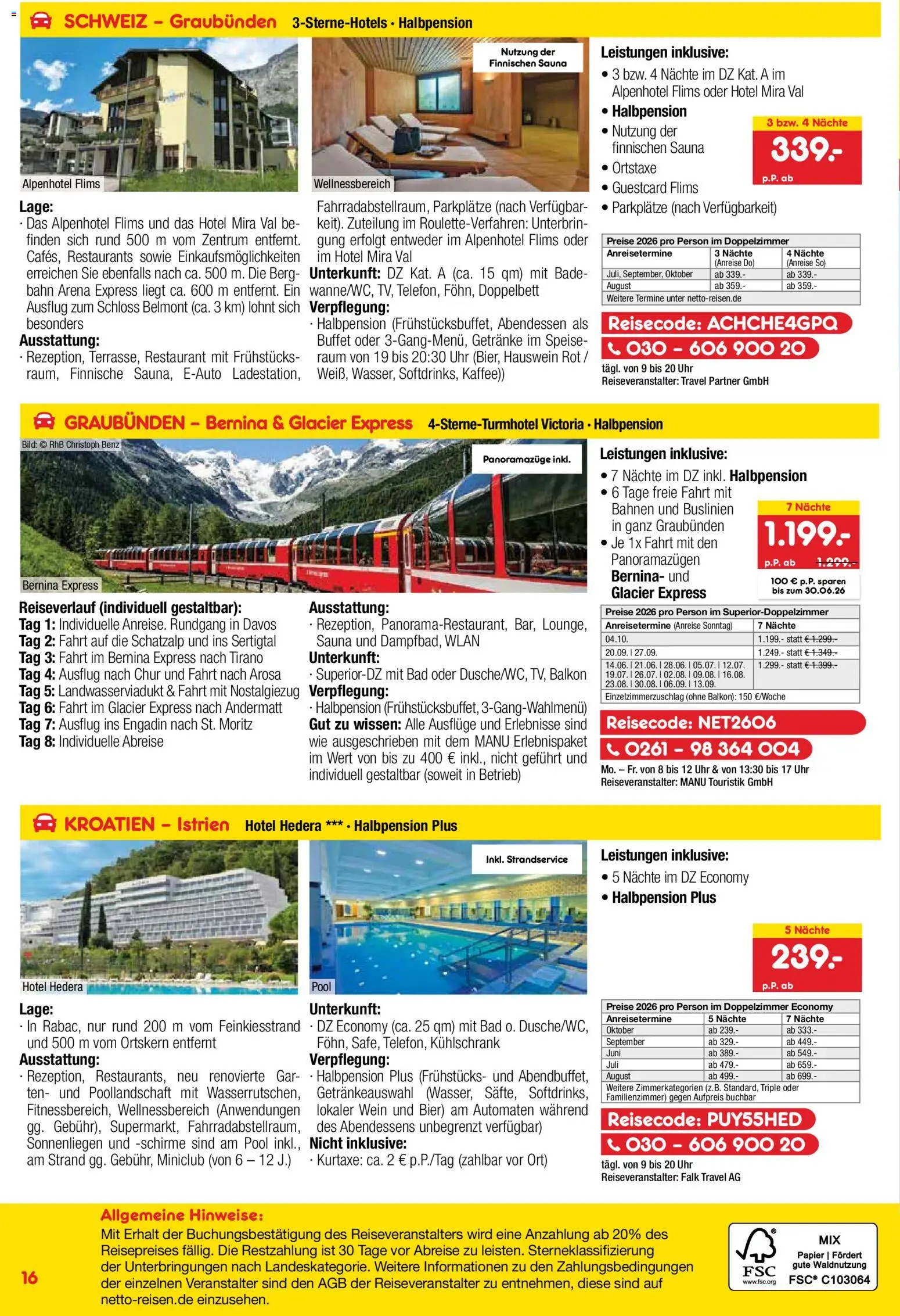 Netto Reisen Prospekt 	 – gültig ab 28.05.2026 | Seite: 16