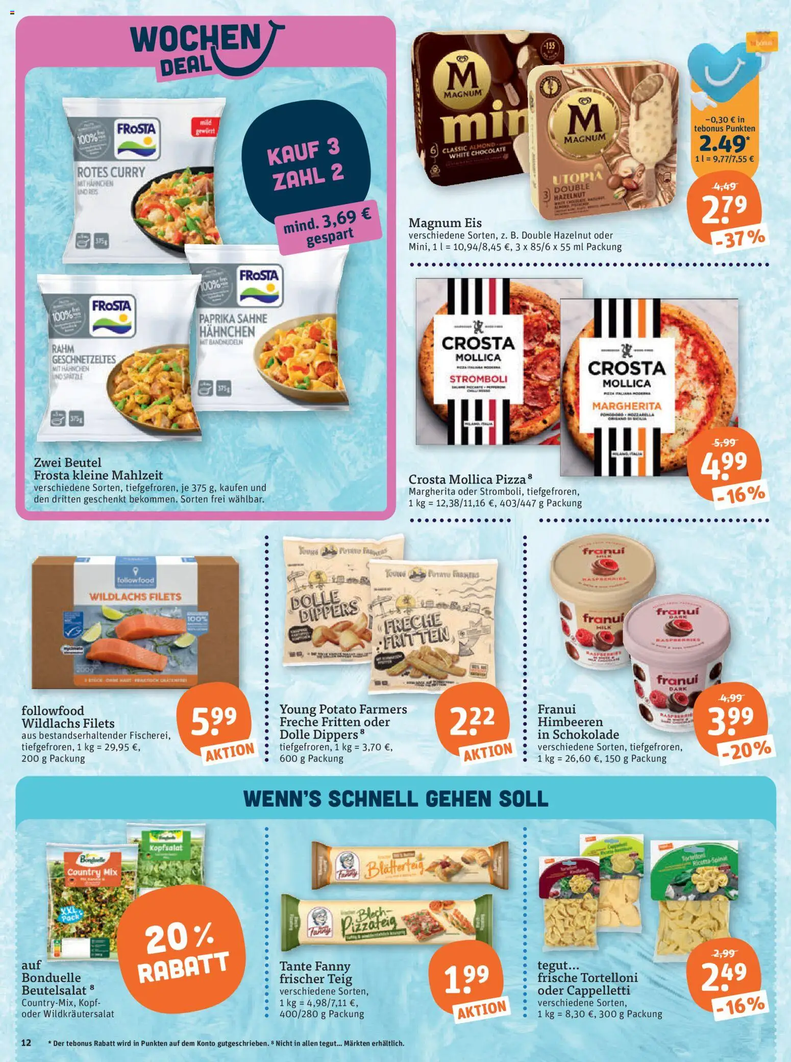 Tegut Prospekt – gültig ab 26.05.2026 | Seite: 14 | Produkte: Schokolade, Frosta, Paprika, Eis
