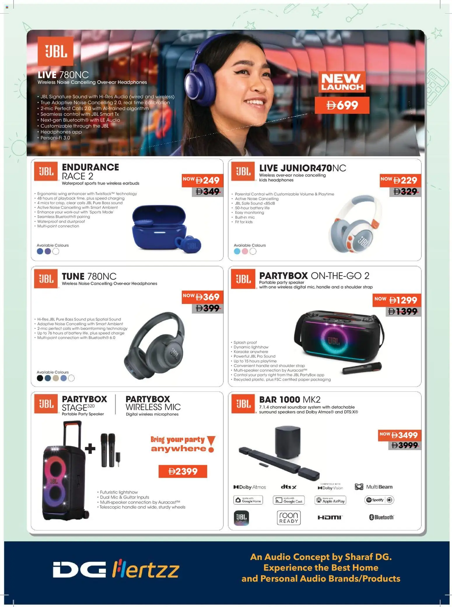 {H1} | Page: 35 | Products: Earbuds, Speaker, Battery, Soundbar