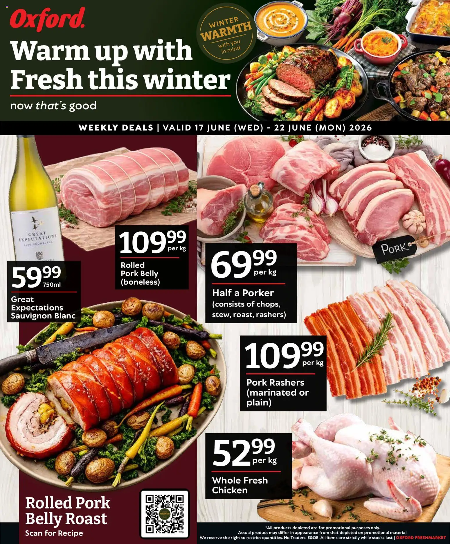 New Oxford Freshmarket catalogue – valid from 17.06.2026 | Page: 1 | Products: Chicken, Pork