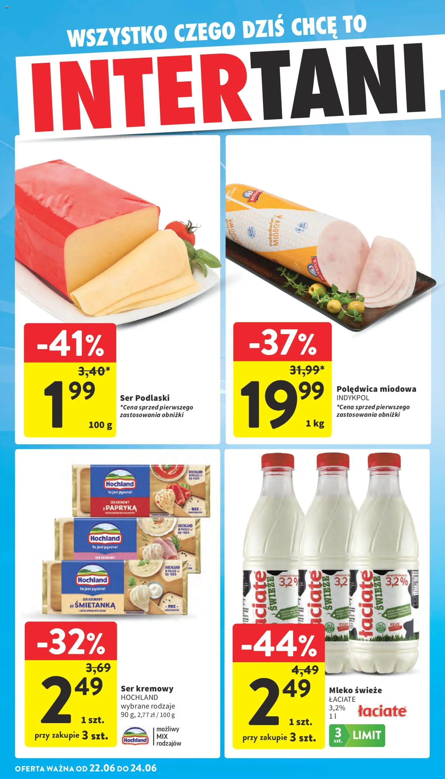 Intermarche gazetka od 18.06.2026 | Strona: 43 | Produkty: Papryka, Mleko, Ser