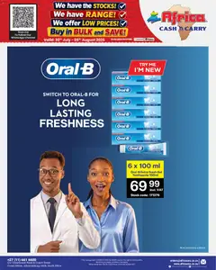 Africa Cash & Carry specials catalogue – valid from 30/07/2026 | Page: 67 | Products: Switch, Stock, Toothpaste