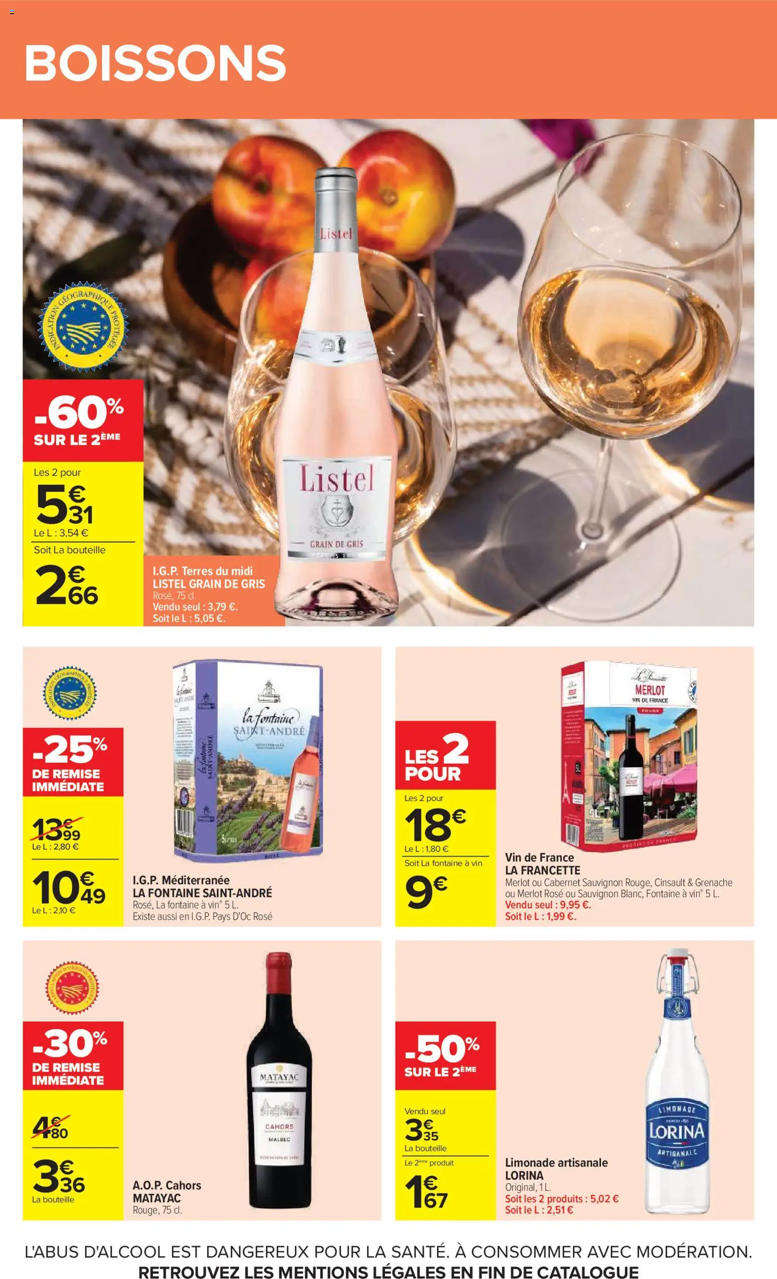 {H1} | Page: 53 | Produits: Cabernet Sauvignon, Boissons, Limonade, Bouteille
