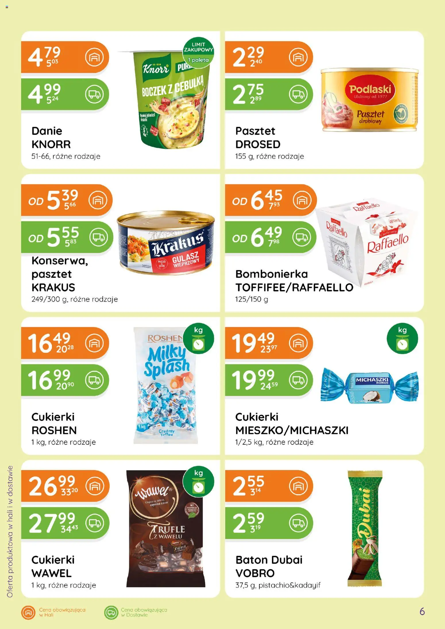 Eurocash gazetka - Ofensywa Spożywcza od 11.06.2026 | Strona: 6 | Produkty: Mięso, Boczek, Baton, Cukierki