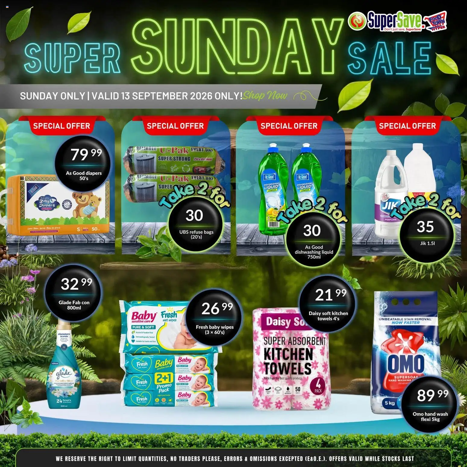 New Super Save catalogue – valid from 13/09/2026 | Page: 7 | Products: Towels, Perfume, Refuse bags, Dishwashing liquid