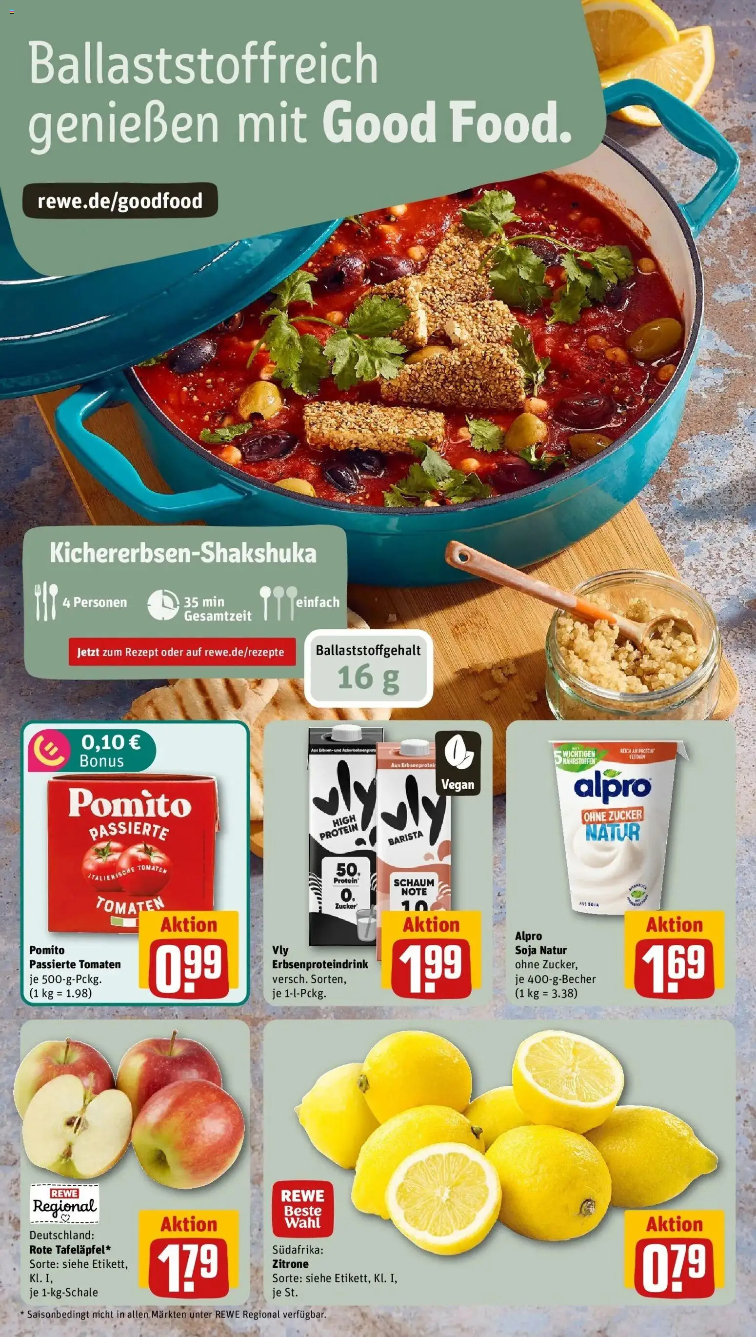 REWE Prospekt ab 07.09.2026 zum Blättern » Angebote | Seite: 20 | Produkte: Tomaten, Alpro, Zucker, Zitrone
