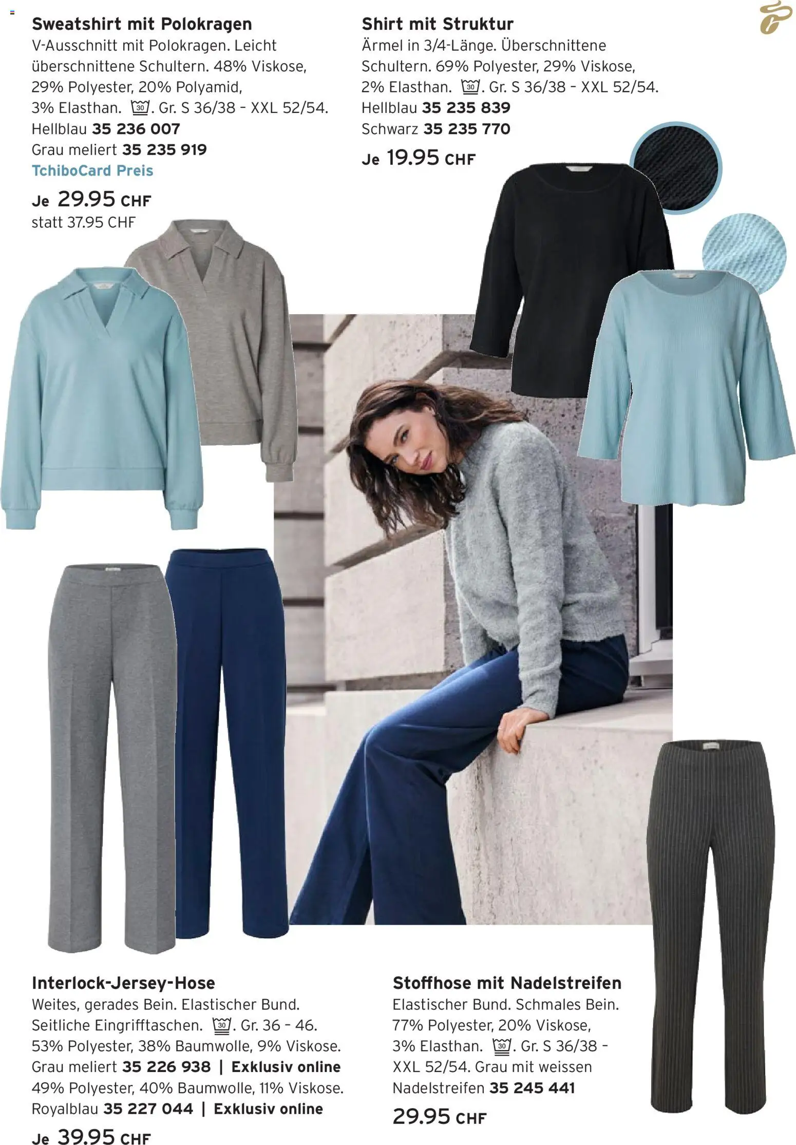 Tchibo aktionen – gültig ab 27.10.2026 | Seite: 15 | Produkte: Shirt, Stoffhose, Sweatshirt