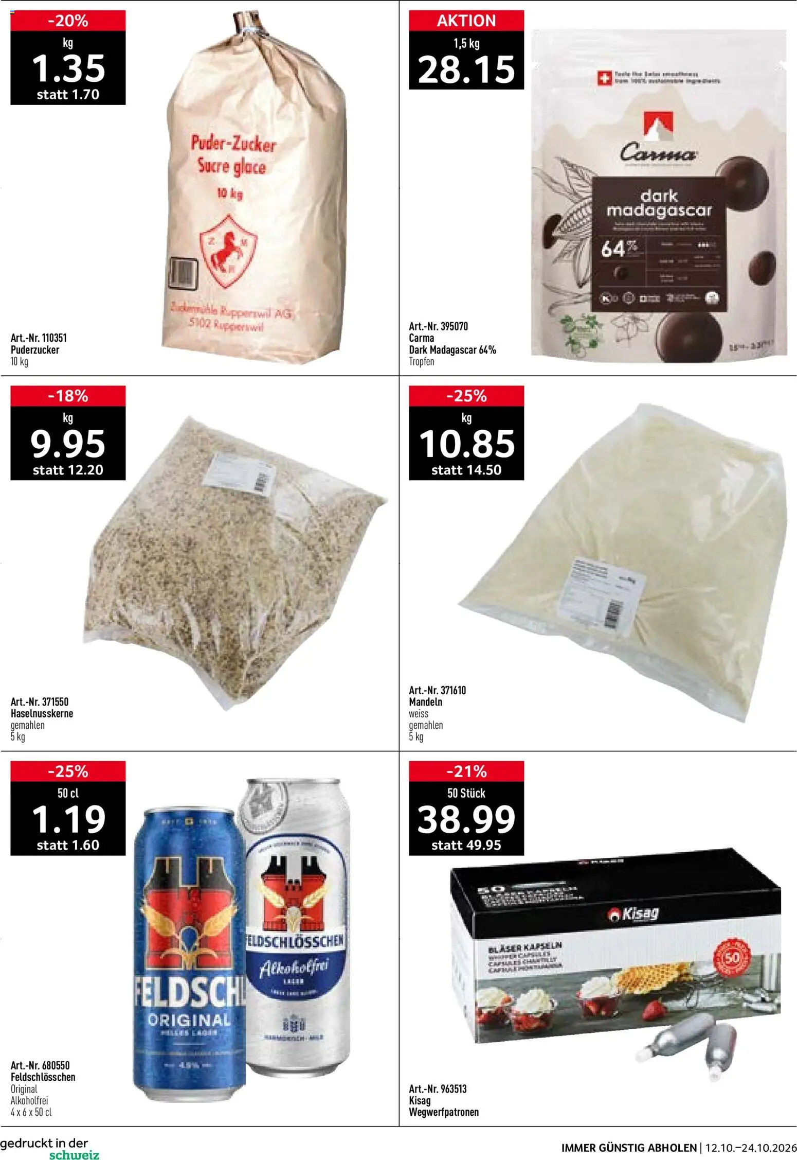 Prodega aktionen Bäckerei – gültig ab 12.10.2026 | Seite: 16 | Produkte: Puderzucker, Glace
