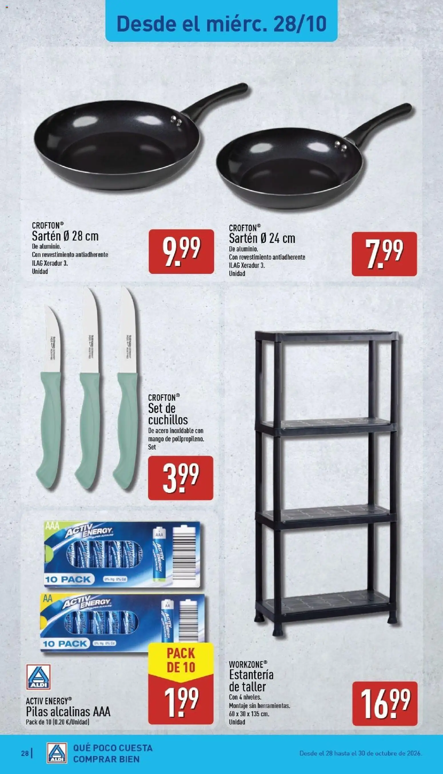 Aldi folleto Canarias │ válido desde el 26/10/2026 | Página: 28