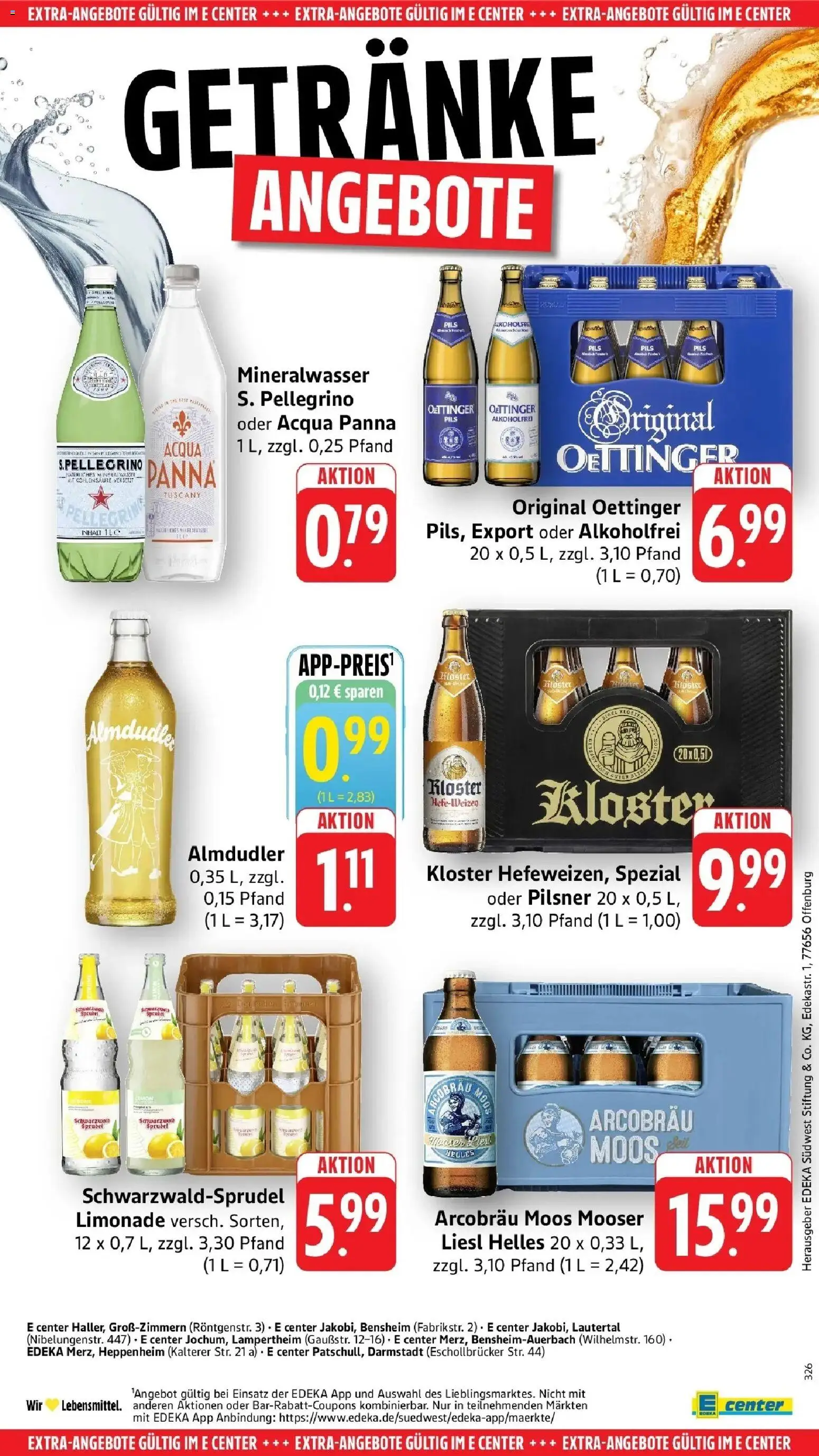 Edeka prospekt Heppenheim	 – gültig ab 04.05.2026 | Seite: 68 | Produkte: Pils, Limonade, Oettinger, Mineralwasser