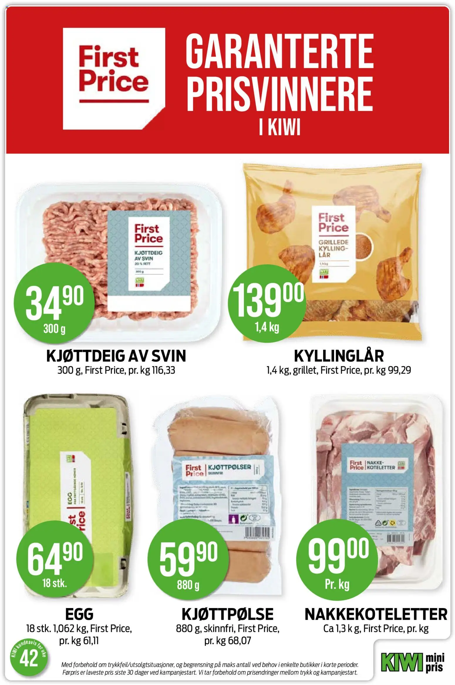 {H1} | Side: 23 | Produkter: Koteletter, Kylling, Kyllinglår, Ved