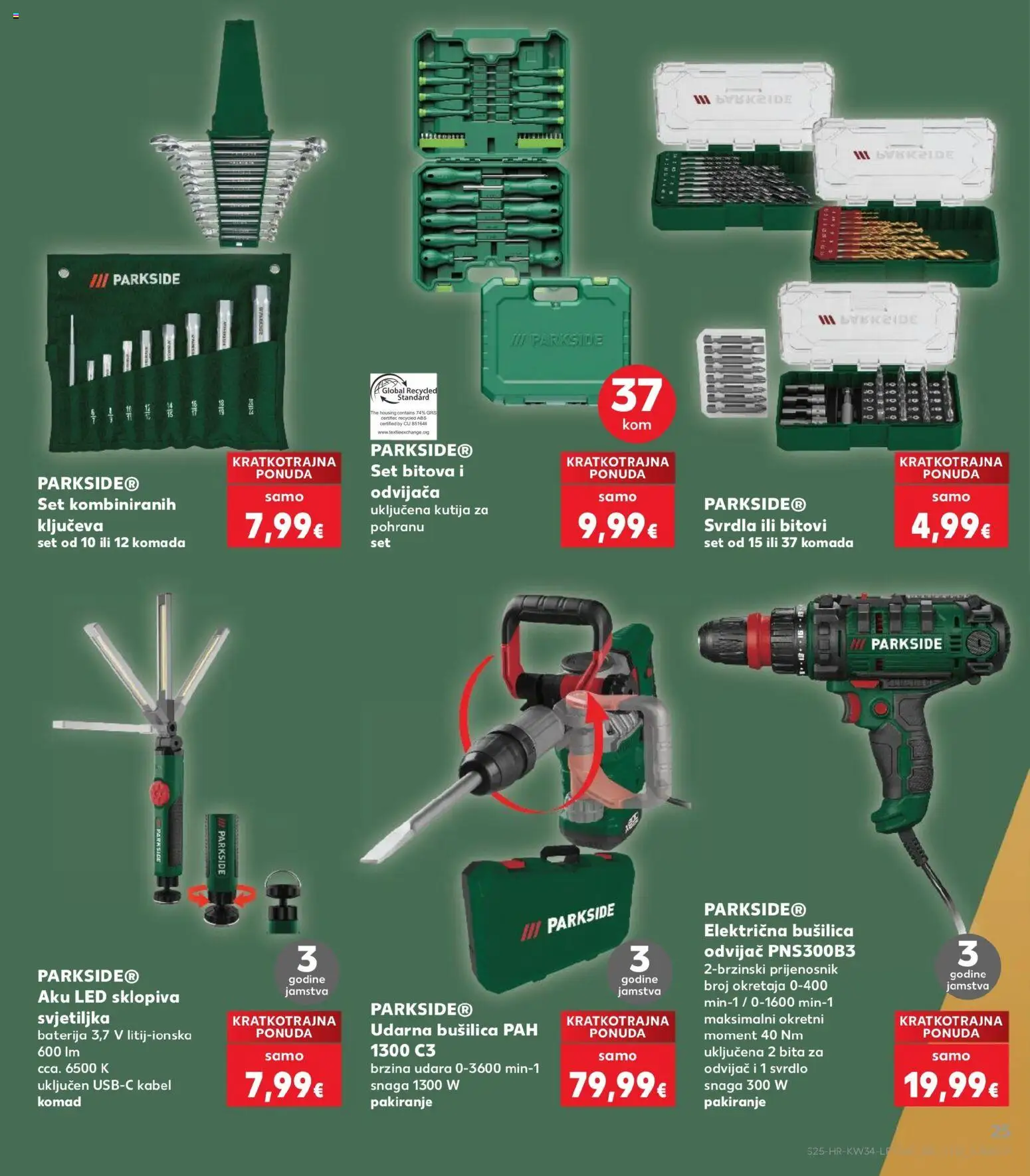 Kaufland katalog | vrijedi od 19.08.2026 | Stranica: 25 | Proizvodi: Kutija, Set bitova, Kutija za pohranu, Bušilica