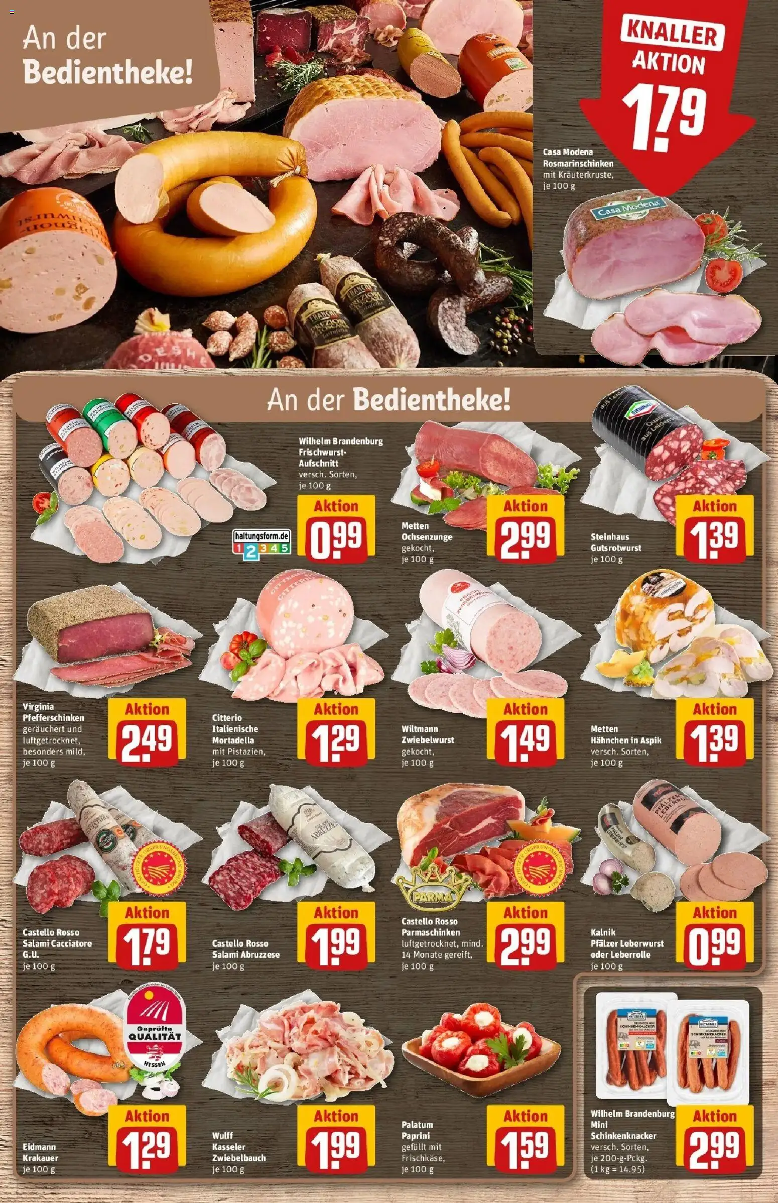 REWE Prospekt ab 05.10.2026 zum Blättern » Angebote | Seite: 12 | Produkte: Hahnchen, Salami