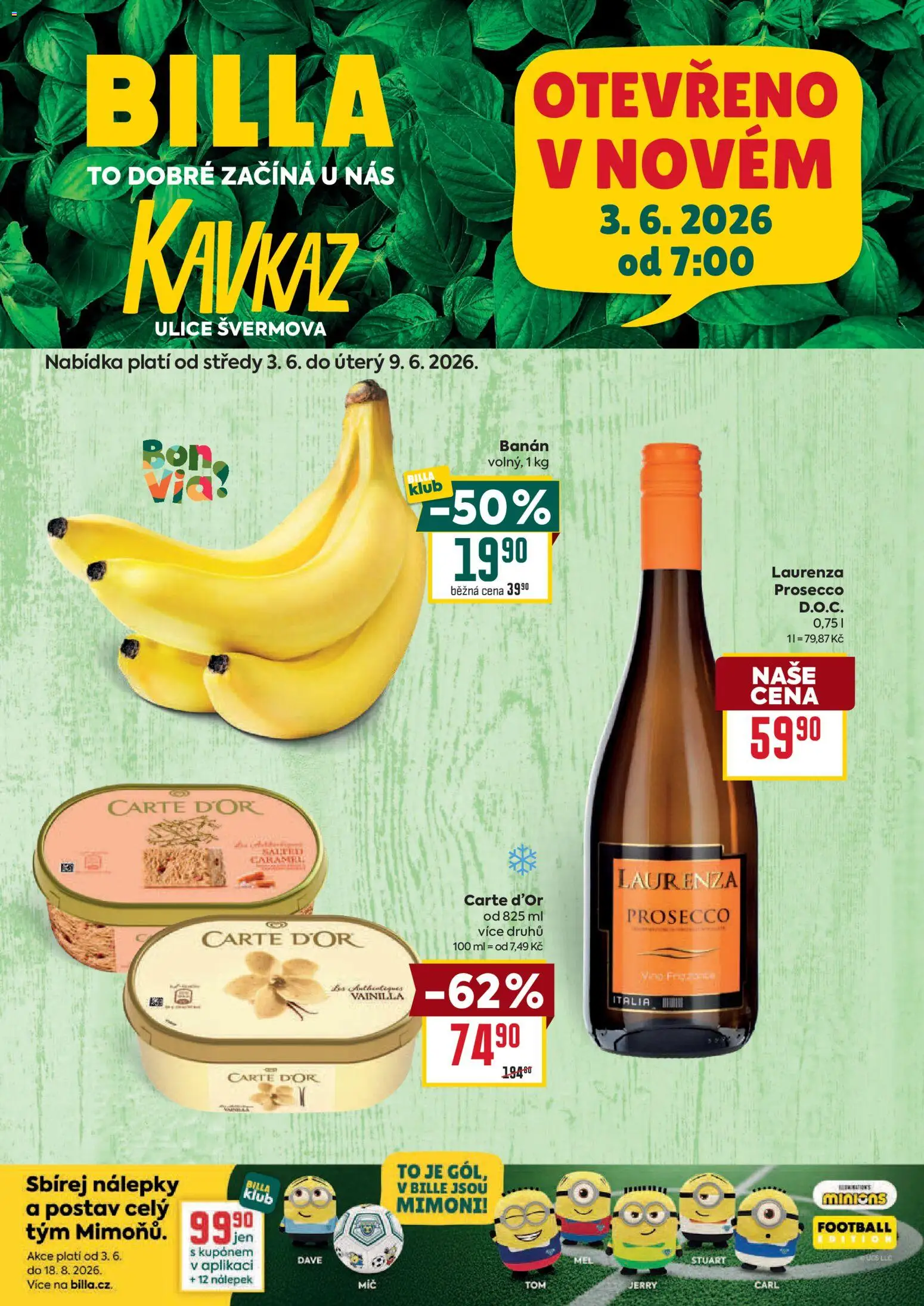 Billa leták - Kavkaz od 03.06.2026 | Strana: 1