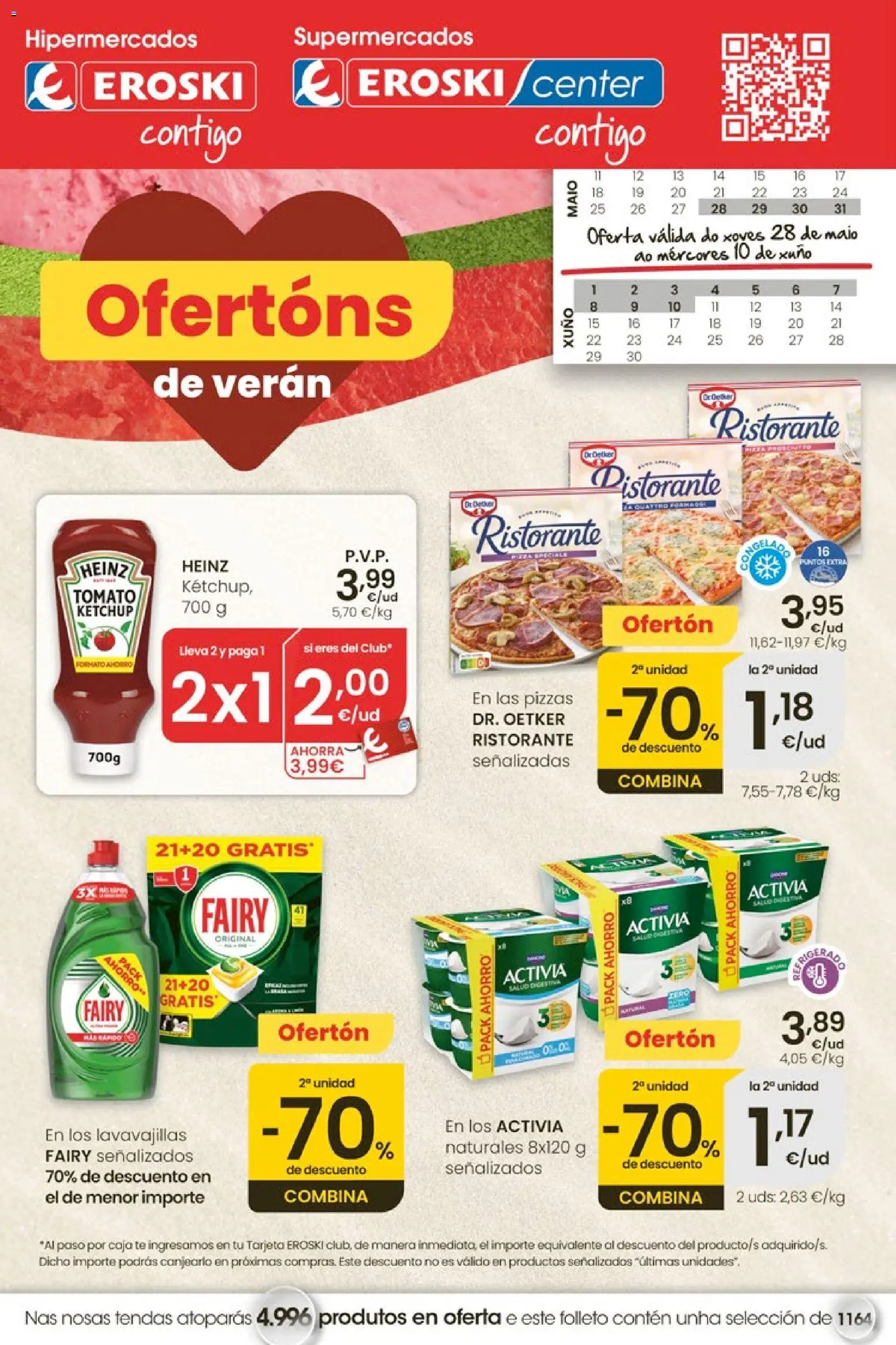 Eroski Ofertóns de verán │ válido desde el 28.05.2026 | Página: 1 | Productos: Té, Lavavajillas, Caja