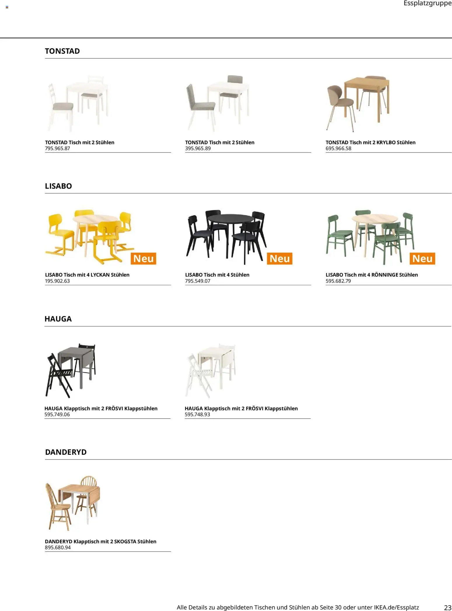 Ikea Essplatz – gültig ab 02.01.2026 | Seite: 23 | Produkte: Tisch
