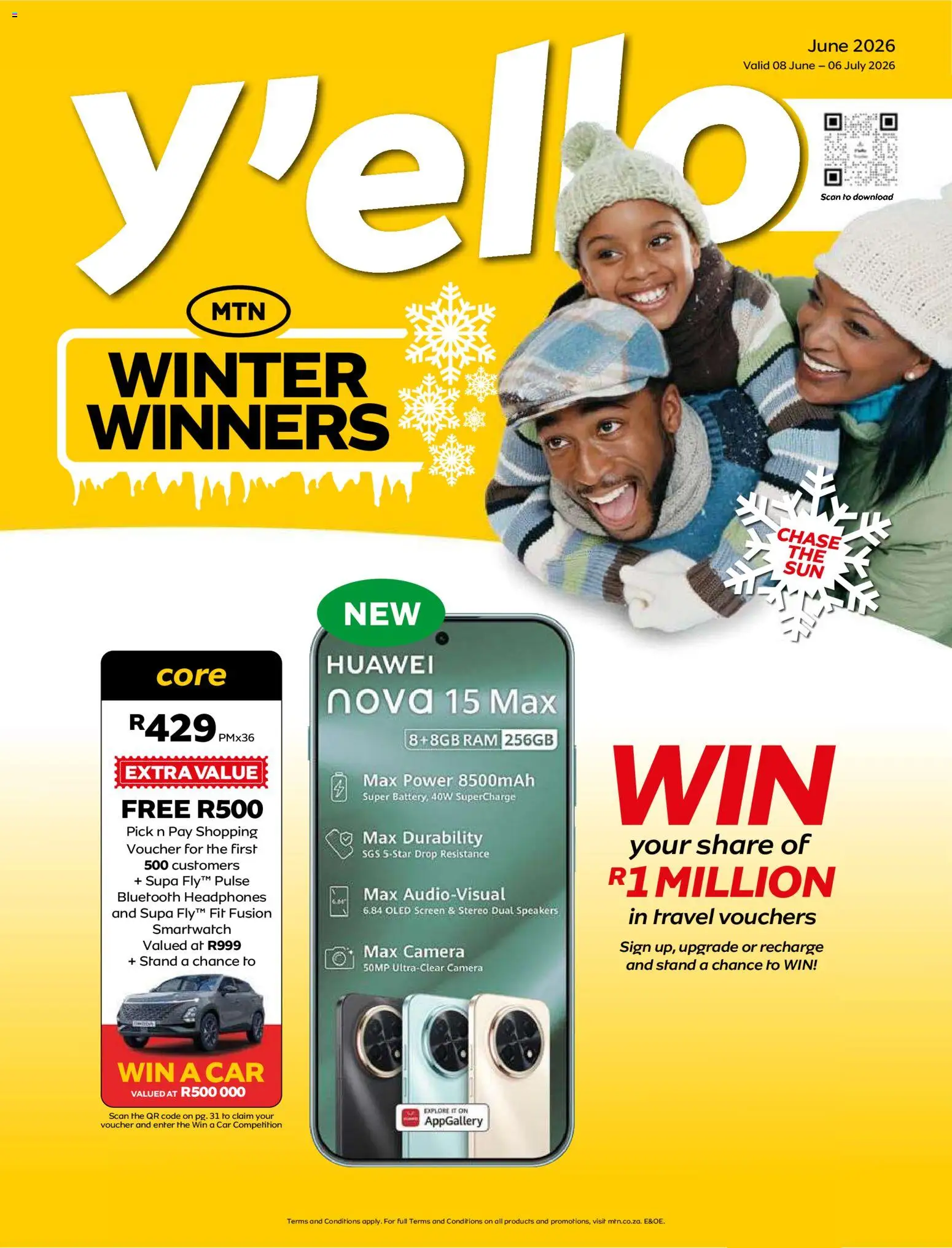 New MTN catalogue – valid from 08.06.2026 | Page: 1 | Products: Camera, Headphones, Smartwatch