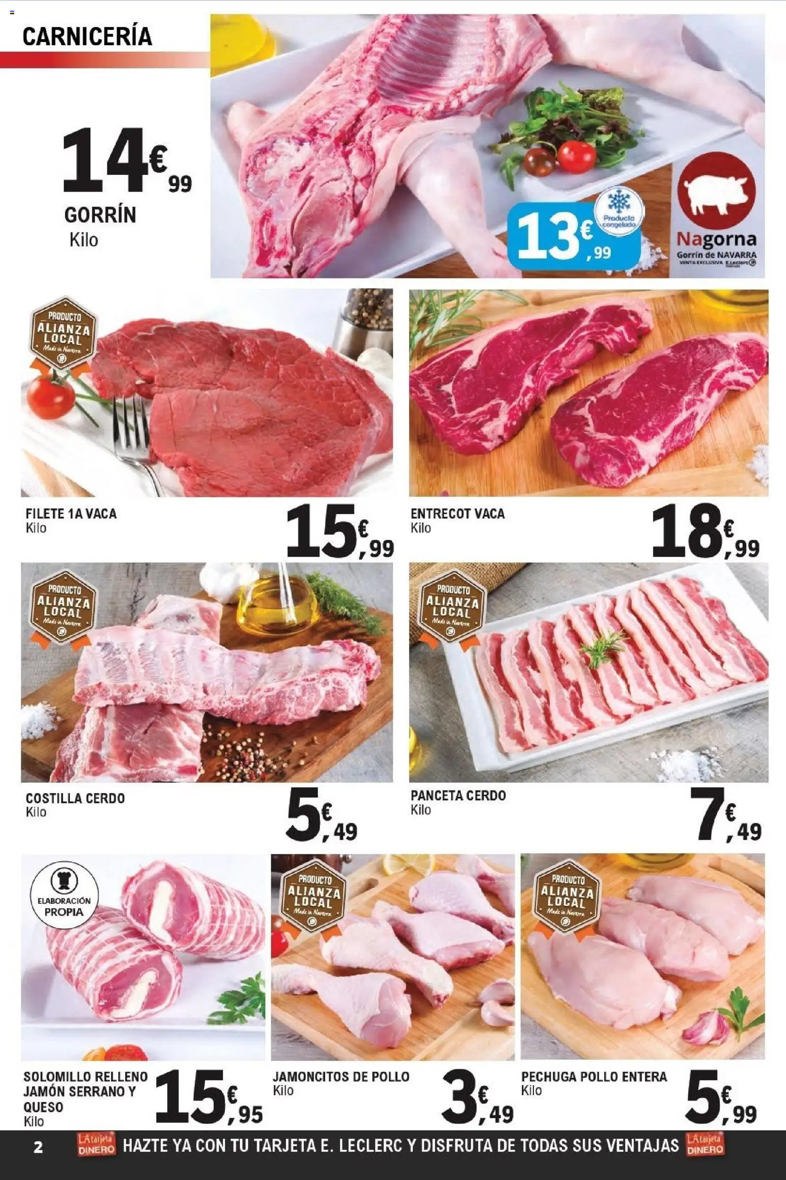 E.Leclerc folleto Super ofertas │ válido desde el 01.04.2026 | Página: 2 | Productos: Jamón serrano, Queso, Cerdo, Filete