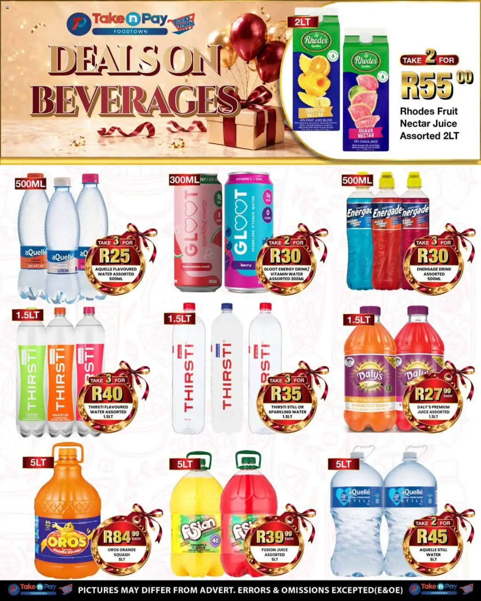 New Take n Pay catalogue – valid from 24/08/2026 | Page: 17 | Products: Beverages, Squash, Water, Fruit