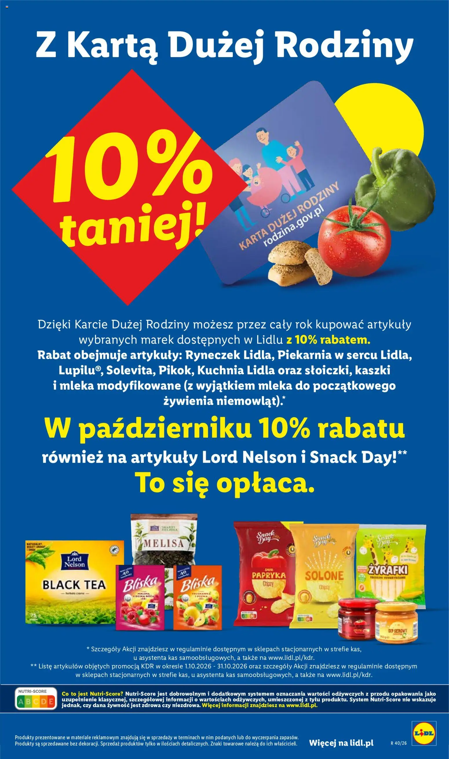 Lidl gazetka od 08.10.2026 | Strona: 69 | Produkty: Mleka, Papryka, Herbata, Melisa