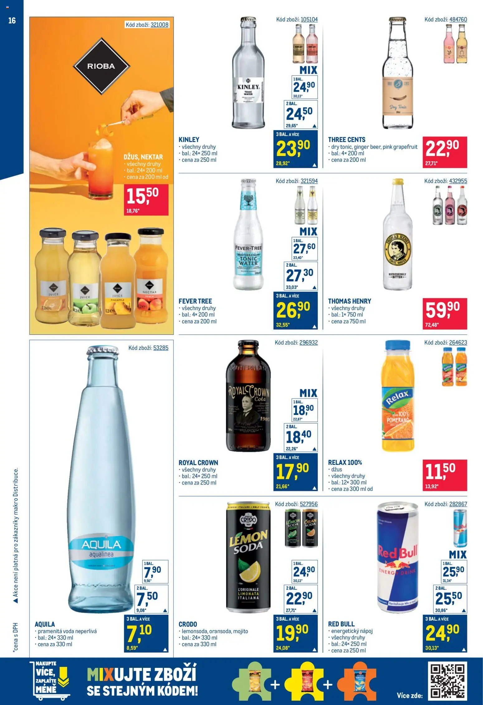 Makro leták - Bar od 07.10.2026 | Strana: 16 | Produkty: Grapefruit, Tonic Water, Energetický nápoj, Tonic
