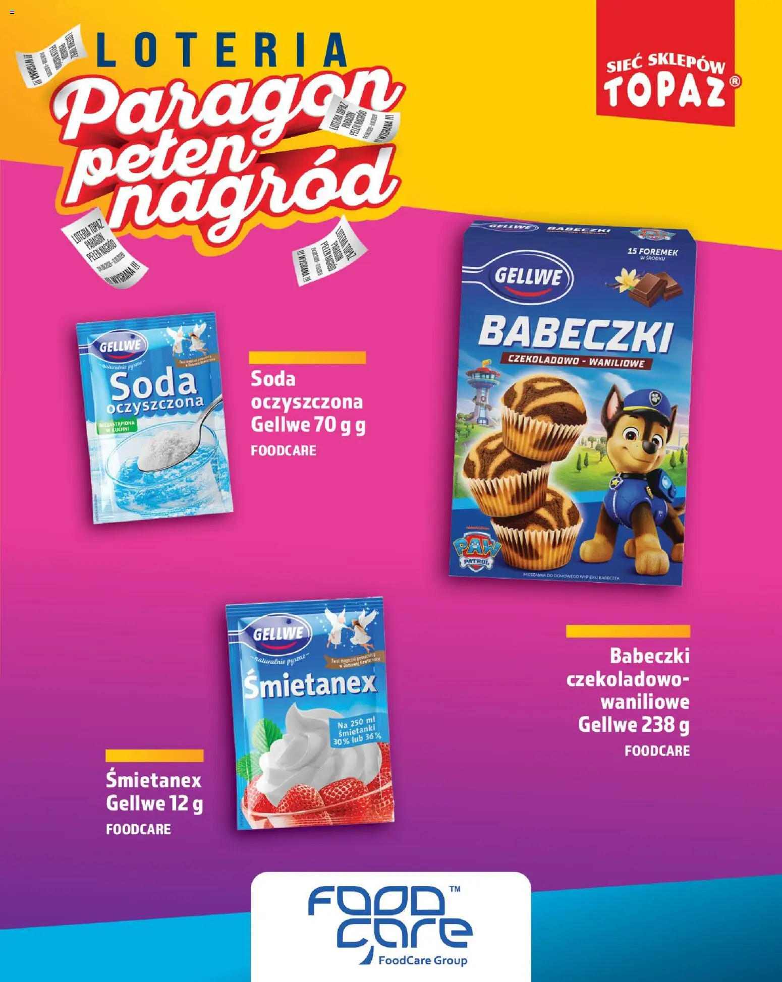 Topaz gazetka - Loteria Paragonowa od 24.08.2026 | Strona: 67 | Produkty: Soda oczyszczona, Babeczki