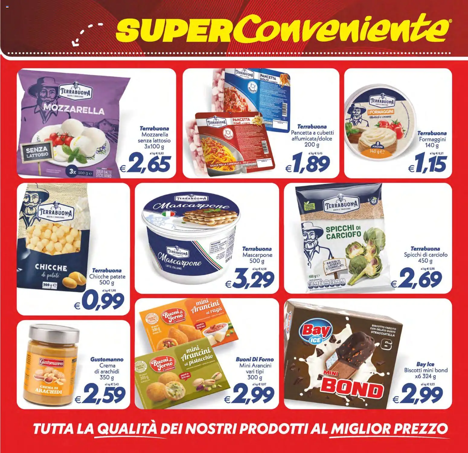 Volantino SuperConveniente del 13/10/2026 | Pagina: 12 | Prodotti: Crema, Arachidi, Stracciatella, Senza lattosio