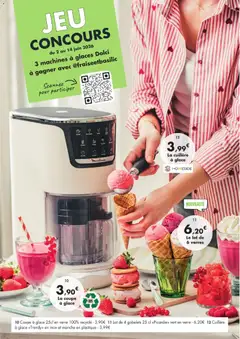 E.Leclerc - Prévisualisation de Cuillère à glace «Trendy», Cuillère à glace «Trendy» en inox et manche en plastique valide à partir de 02/06/2026 | Page: 31 | Produits: Glaces