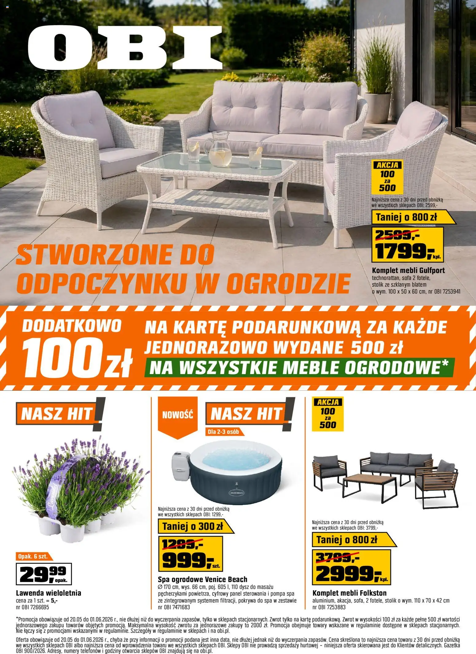 OBI gazetka od 20.05.2026 | Strona: 1 | Produkty: Sofa