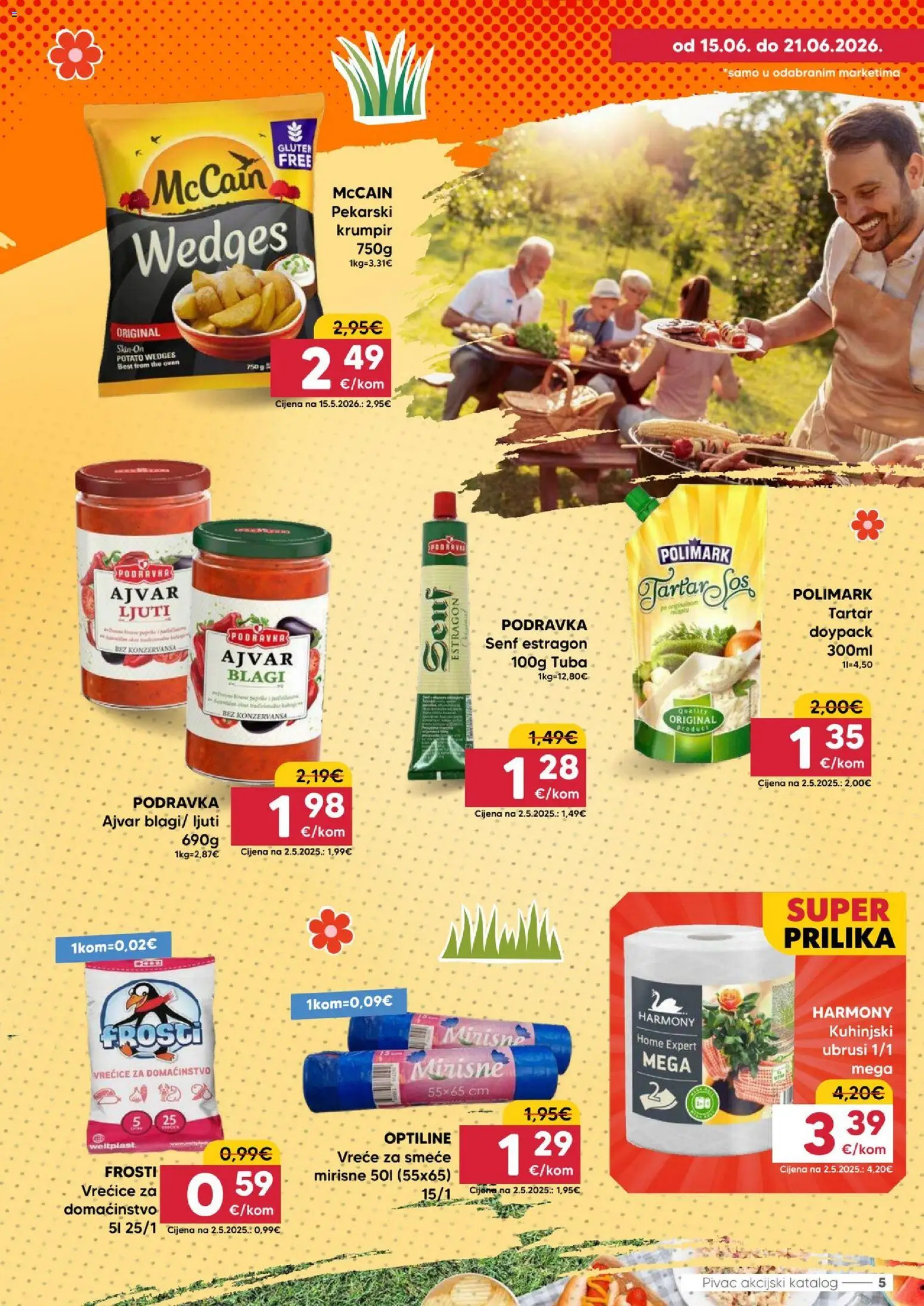 Pivac katalog | vrijedi od 15.06.2026 | Stranica: 5 | Proizvodi: Podravka, Ajvar, Krumpir, Senf