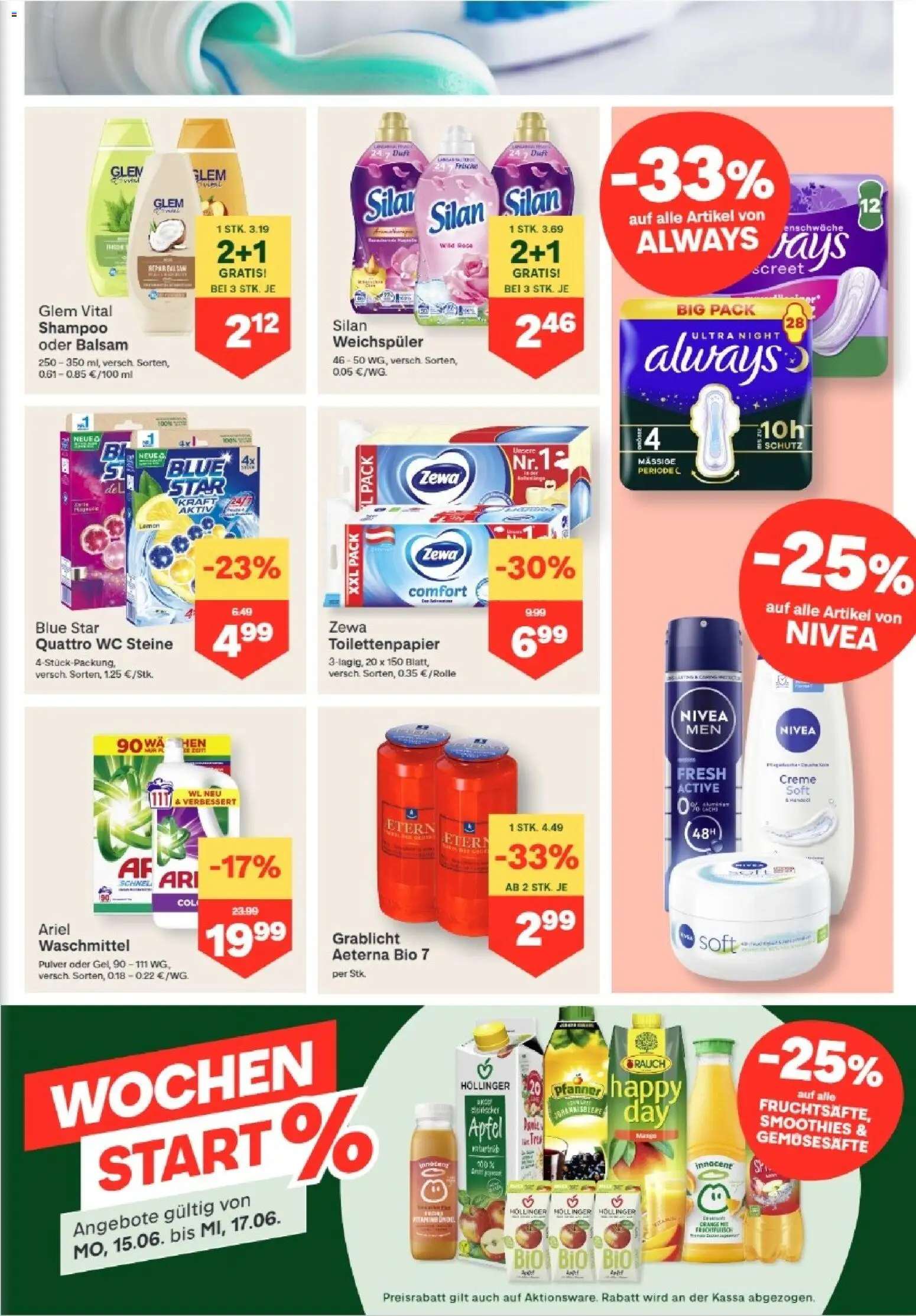 MPREIS Hohenems gültig ab 11.06.2026 | Seite: 11 | Produkte: Duft, Shampoo, Creme, Waschmittel