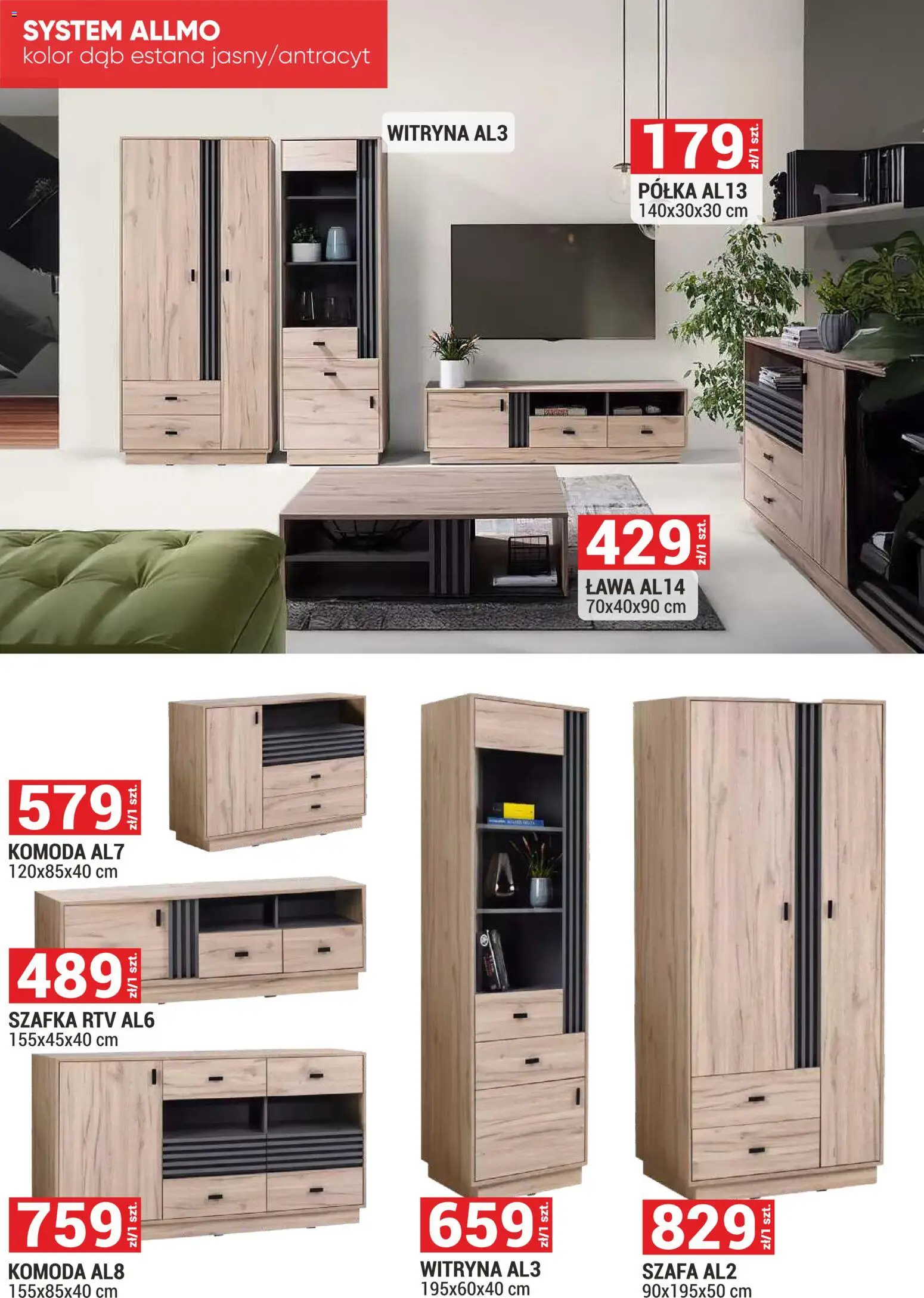 Merkury Market gazetka - Meble, Wypoczynki, Materace od 01.09.2026 | Strona: 16 | Produkty: Szafa, Komoda, szafka RTV, Witryna