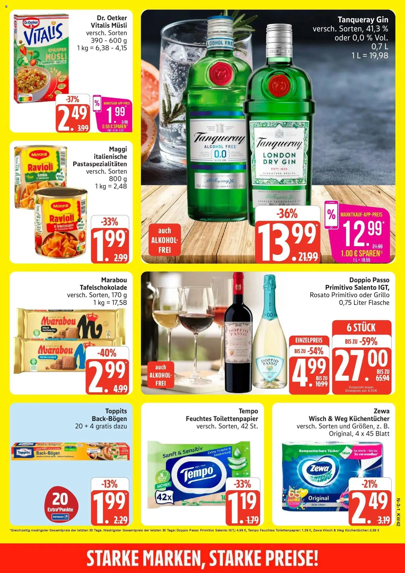 Marktkauf Prospekt Cuxhaven (ab 12.10.2026) » Angebote online | Seite: 3 | Produkte: Musli, Alkohol, Tempo, Doppio Passo