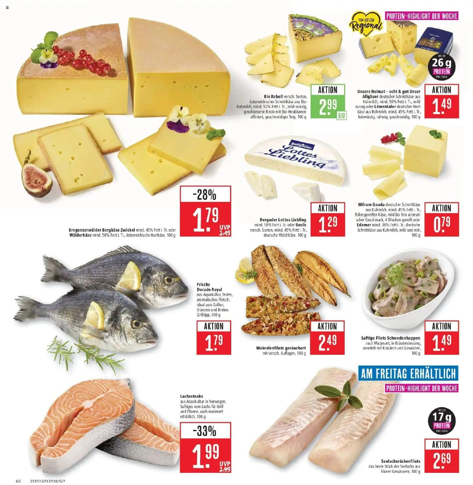 Marktkauf Prospekt Friedrichshafen (ab 12.10.2026) » Angebote online | Seite: 6 | Produkte: Käse, Edamer, Lachs, Milram