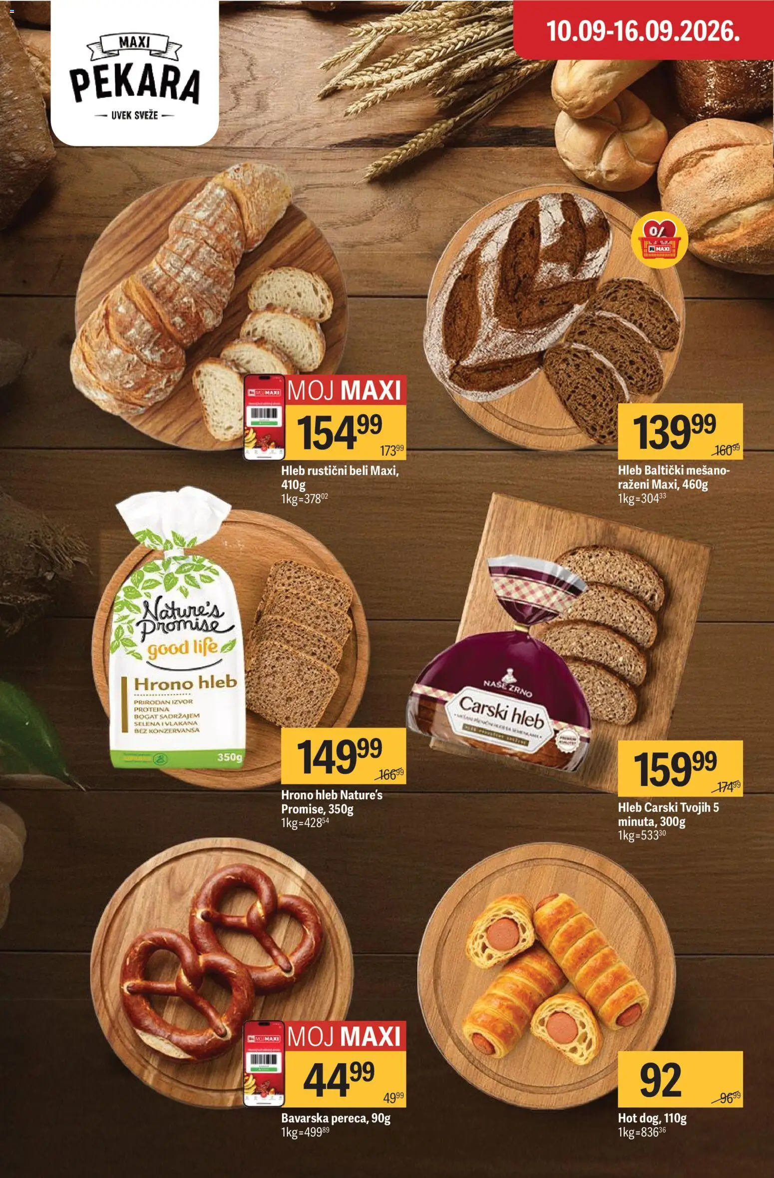 Maxi katalog - važi od 10.09.2026 | Strana: 11 | Proizvode: Pekara, Hleb
