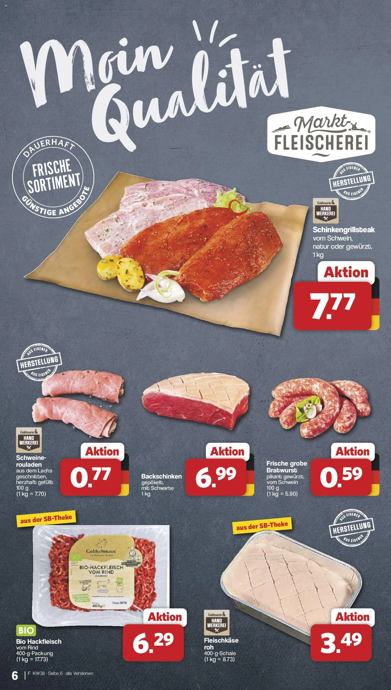 Famila Nordwest Prospekt – gültig ab 14.09.2026 | Seite: 6 | Produkte: Bratwurst, Lachs, Hackfleisch