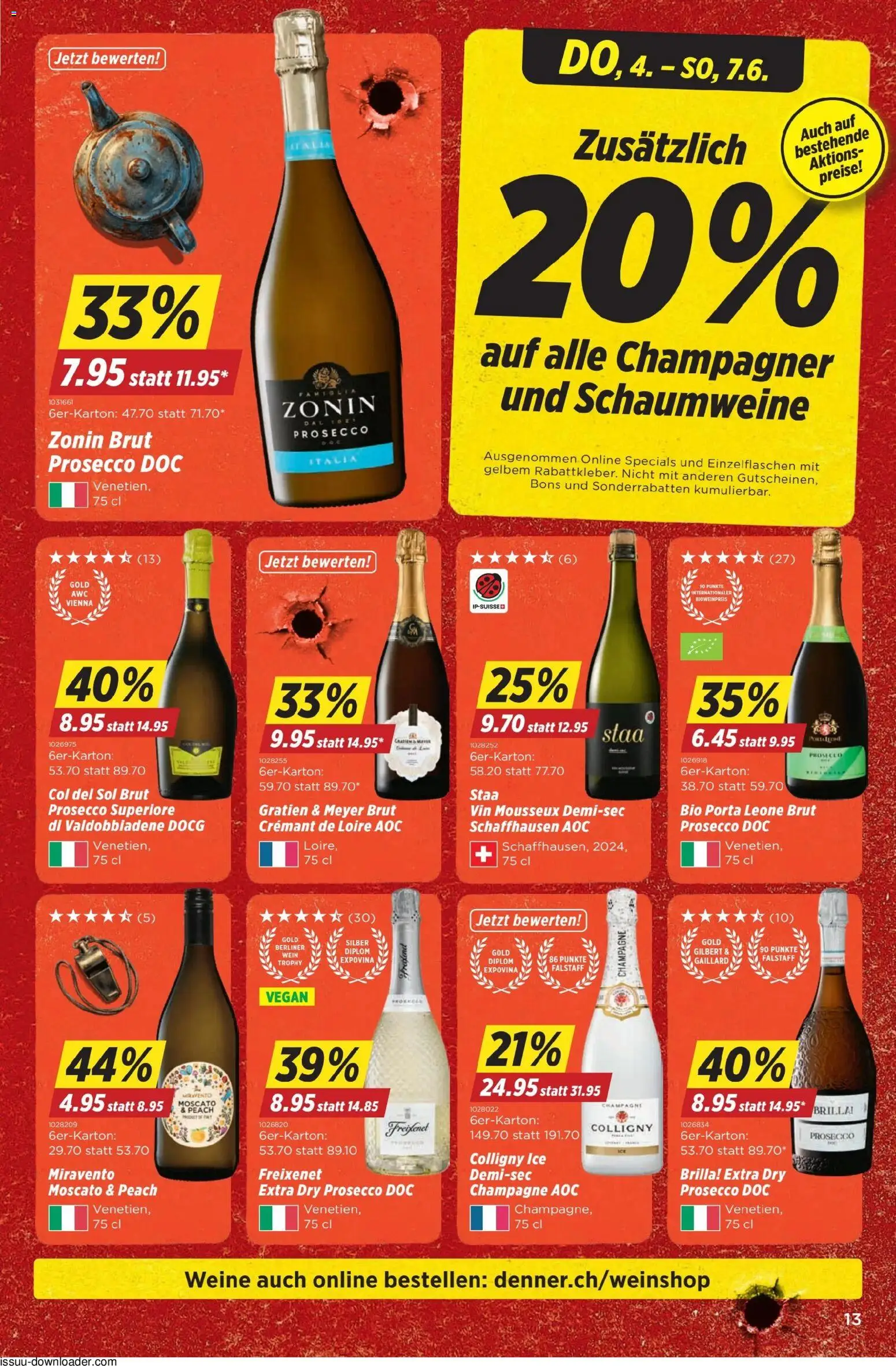 Denner aktionen – gültig ab 04.06.2026 | Seite: 13 | Produkte: Wein