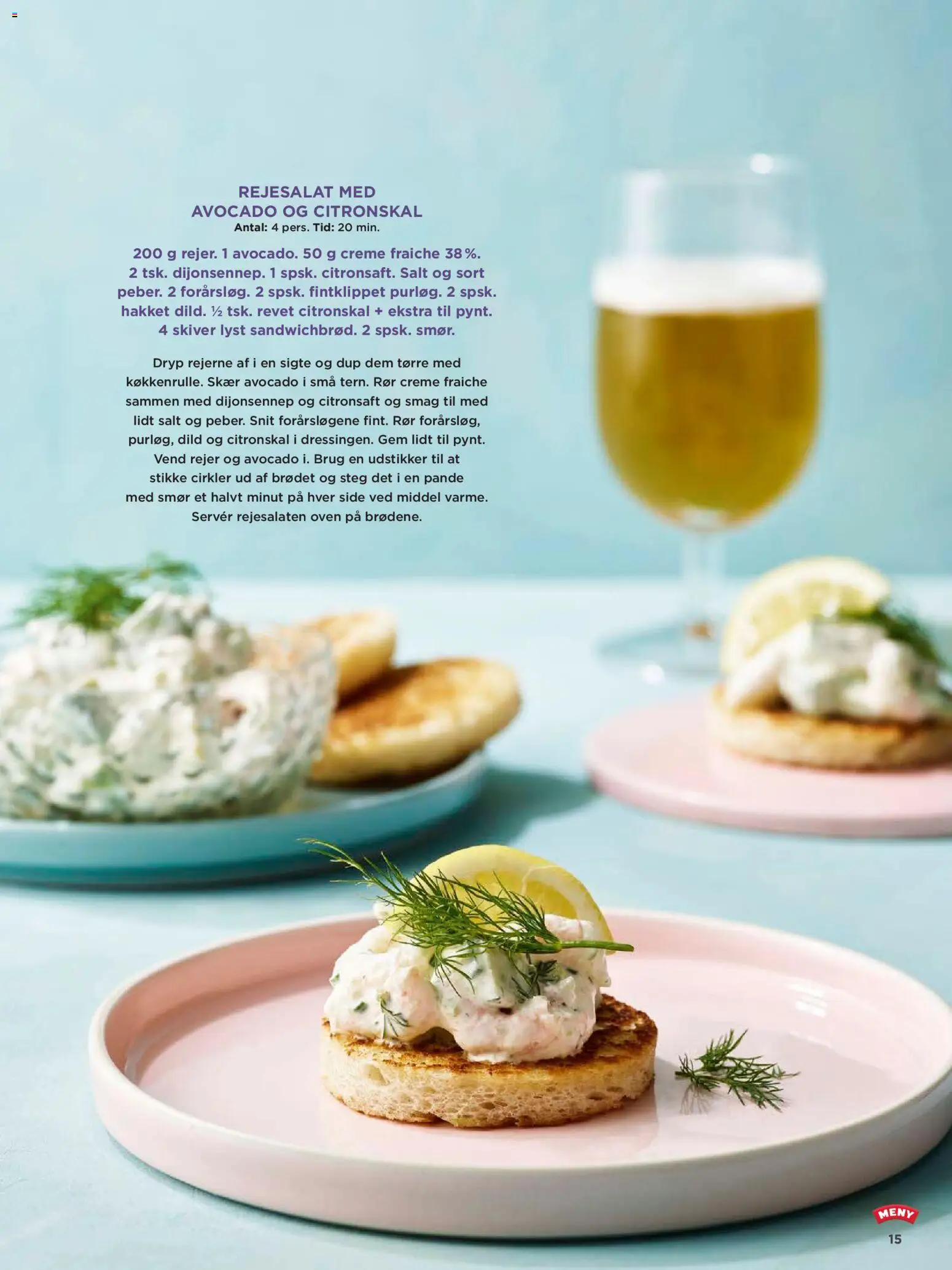 Meny tilbudsavis – gyldig fra 20.03.2026 | Side: 15 | Produkter: Creme, Creme fraiche, Salt, Rejer