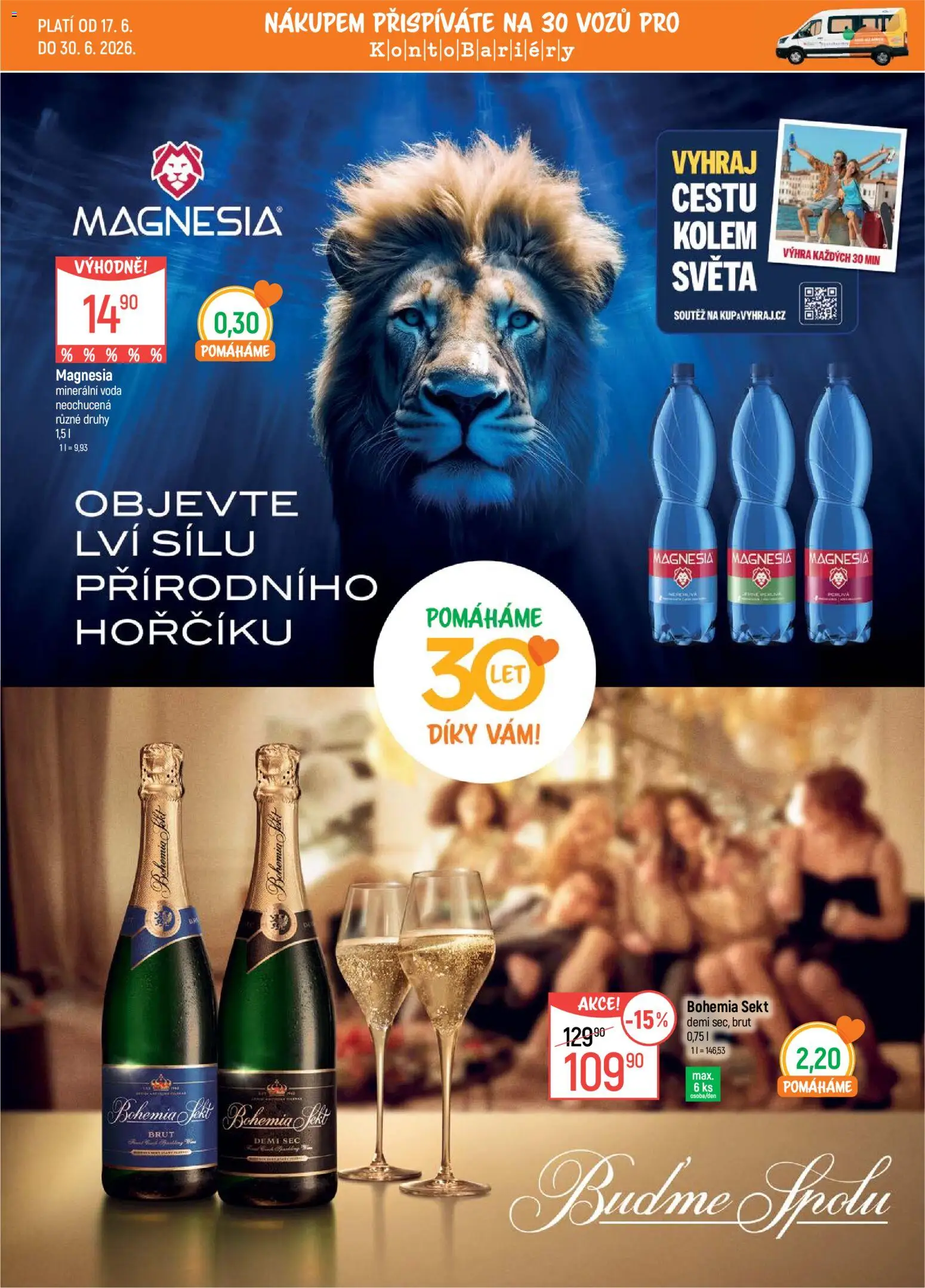 Globus leták od 17.06.2026 | Strana: 20 | Produkty: Voda, Bohemia sekt, Bohemia Sekt Brut, Sekt