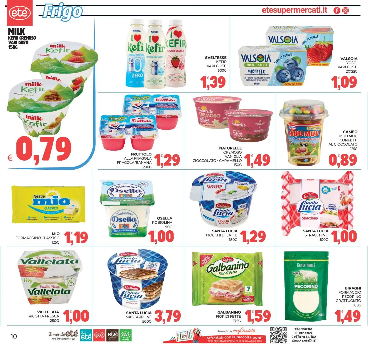 Volantino Eté del 12.05.2026 | Pagina: 10 | Prodotti: Tè, Stracchino, Mascarpone, Pecorino