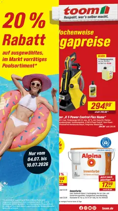 Toom Baumarkt Prospekt ab 04.07.2026 gültig