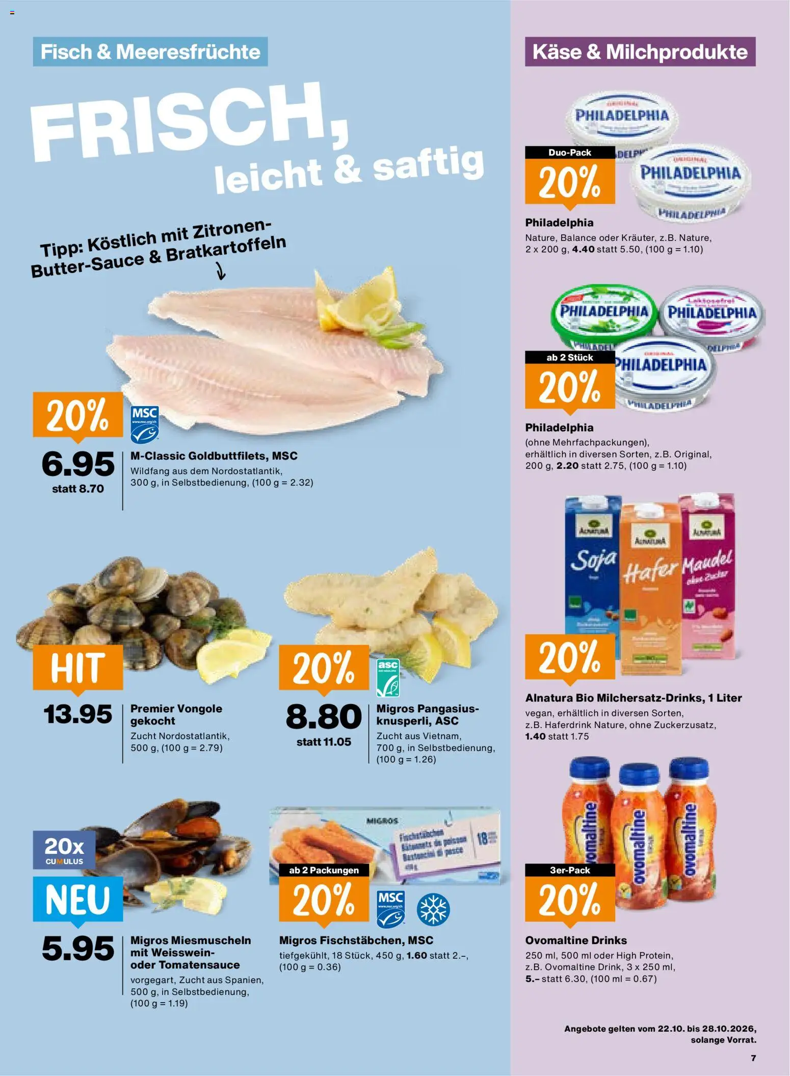 Migros aktionen – gültig ab 22.10.2026 | Seite: 7