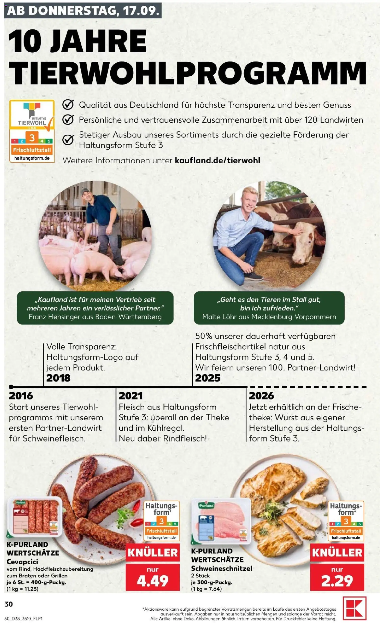 Kaufland Prospekt Leipzig – gültig ab 17.09.2026 | Seite: 30 | Produkte: Theke, Wurst, Rindfleisch, Fleisch
