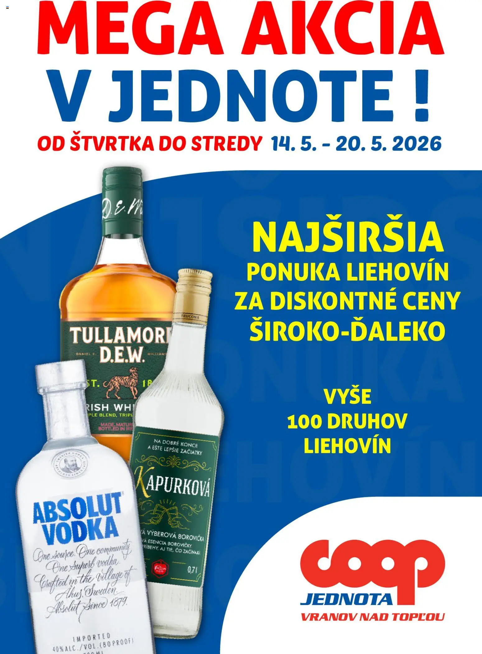 Nové COOP Jednota akcie – leták je platný od 14.05.2026 | Strana: 1