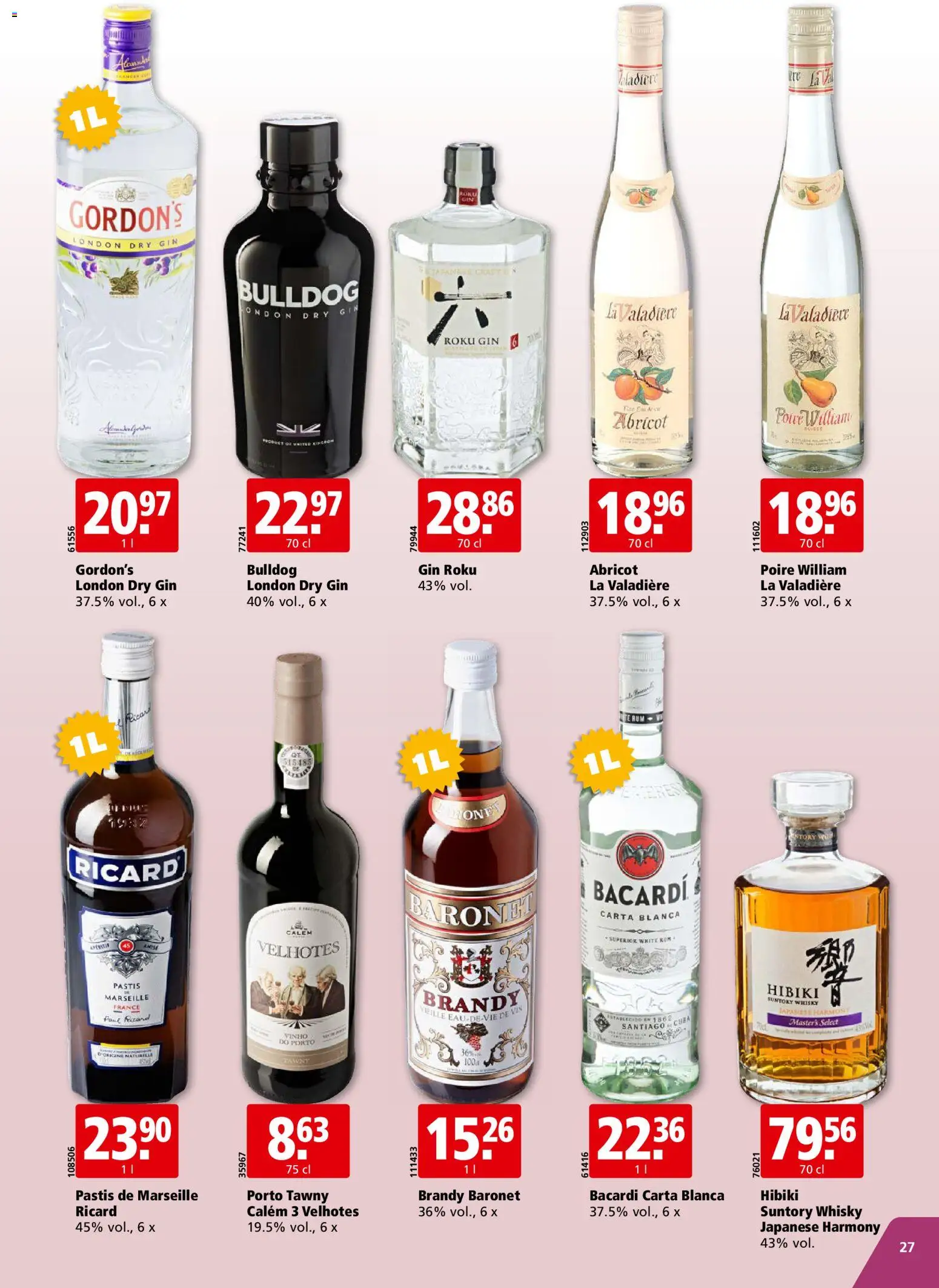 Aligro aktionen Chavannes, Matran, Genève, Sion – gültig ab 03.08.2026 | Seite: 27 | Produkte: Gin
